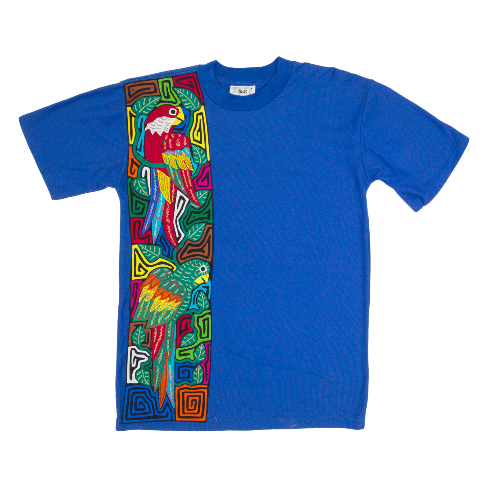 INDIOS Parrot Mens T-Shirt Blue L Refurbished - N/A refurbished available on Cerqular