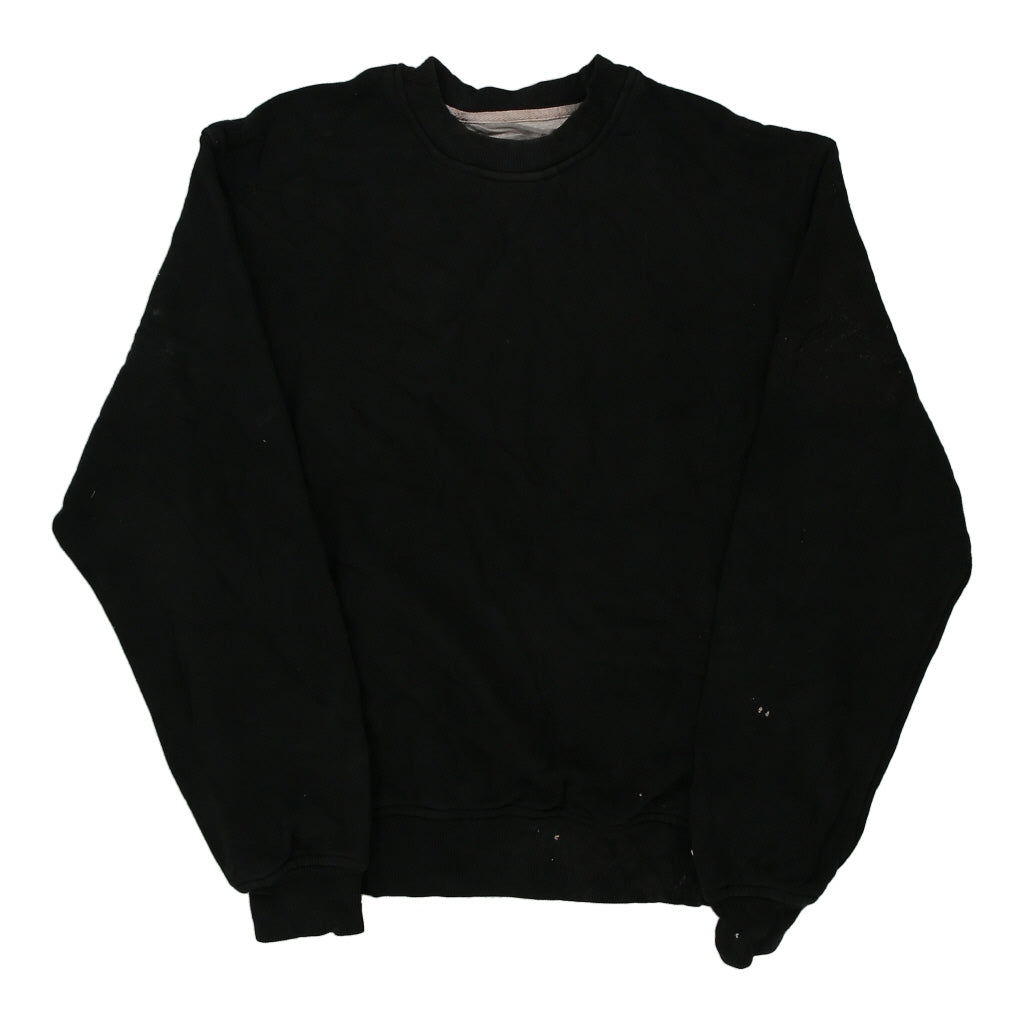 Champion Sweatshirt - Medium Black Cotton Blend | Size: medium Refurbished - Thrifted (note: this is a term often used to describe second- refurbished available on Cerqular