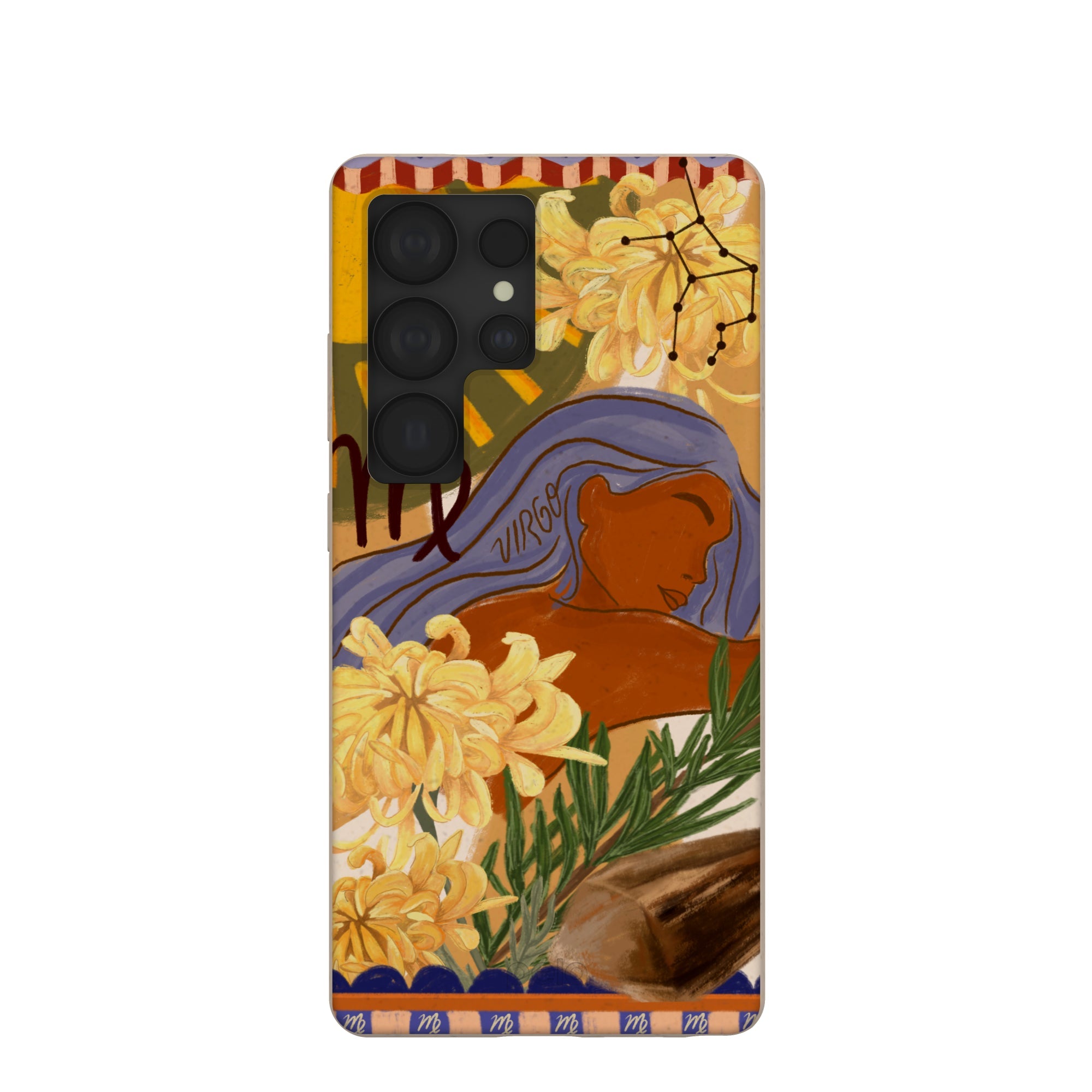 Seashell Virgo Goddess Samsung Galaxy S25 Ultra Case Refurbished - Pela Case refurbished available on Cerqular