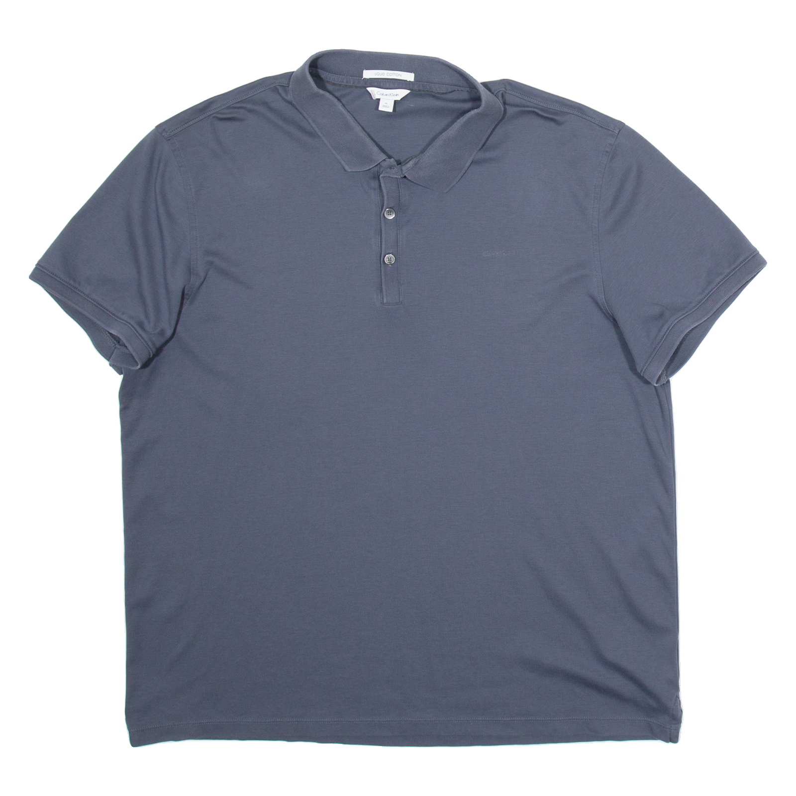 CALVIN KLEIN Mens Polo Shirt Grey XL Refurbished - N/A refurbished available on Cerqular