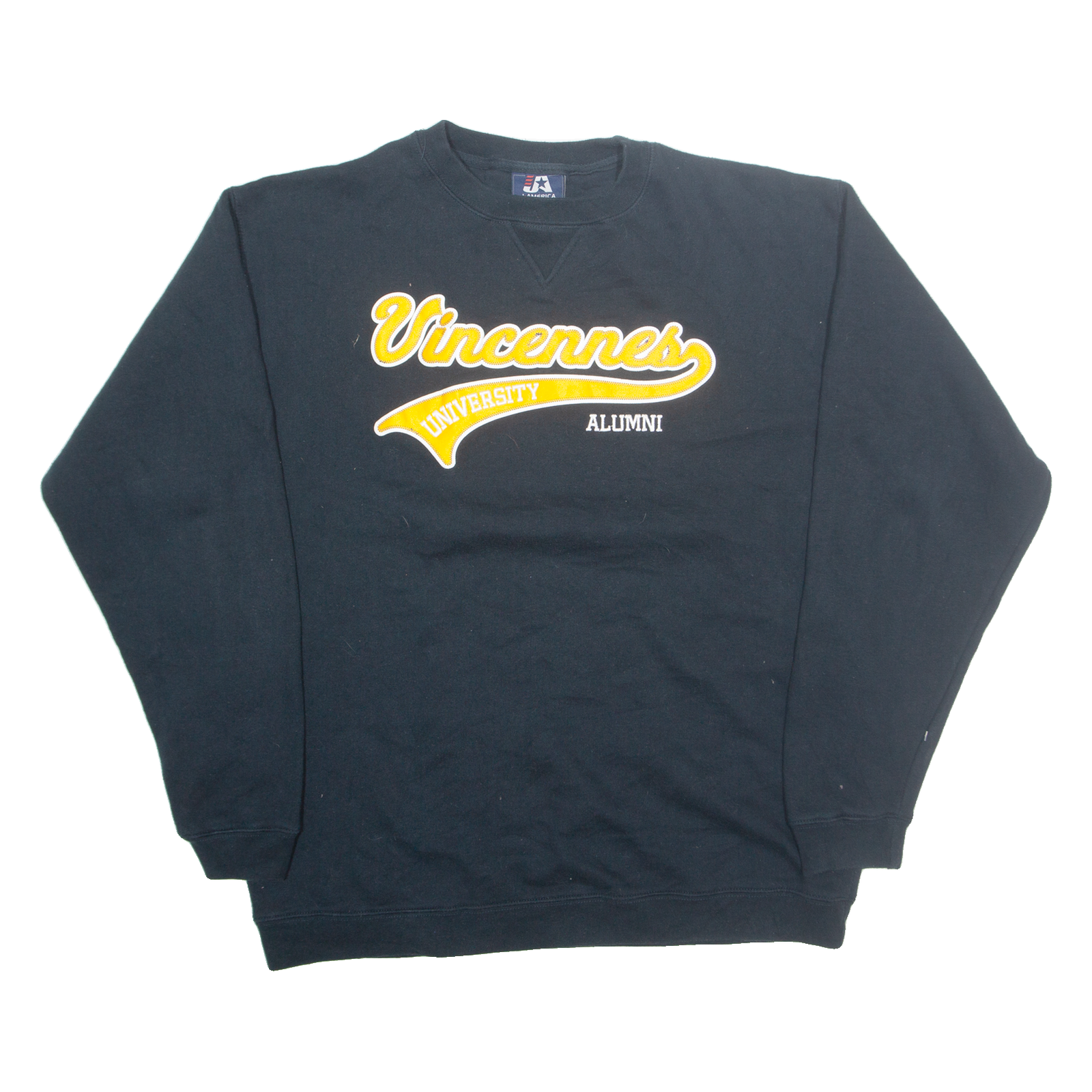 J. AMERICA Vincennes University Mens Sweatshirt Black USA XL Refurbished - N/A refurbished available on Cerqular