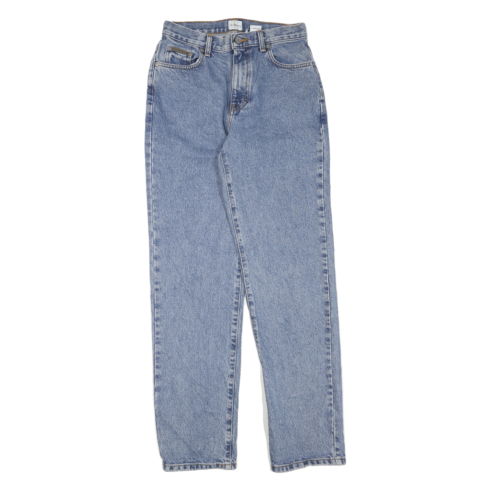 CALVIN KLEIN JEANS Mens Regular Fit Blue Denim Medium Wash W26 L32 Zip Refurbished - N/A refurbished available on Cerqular
