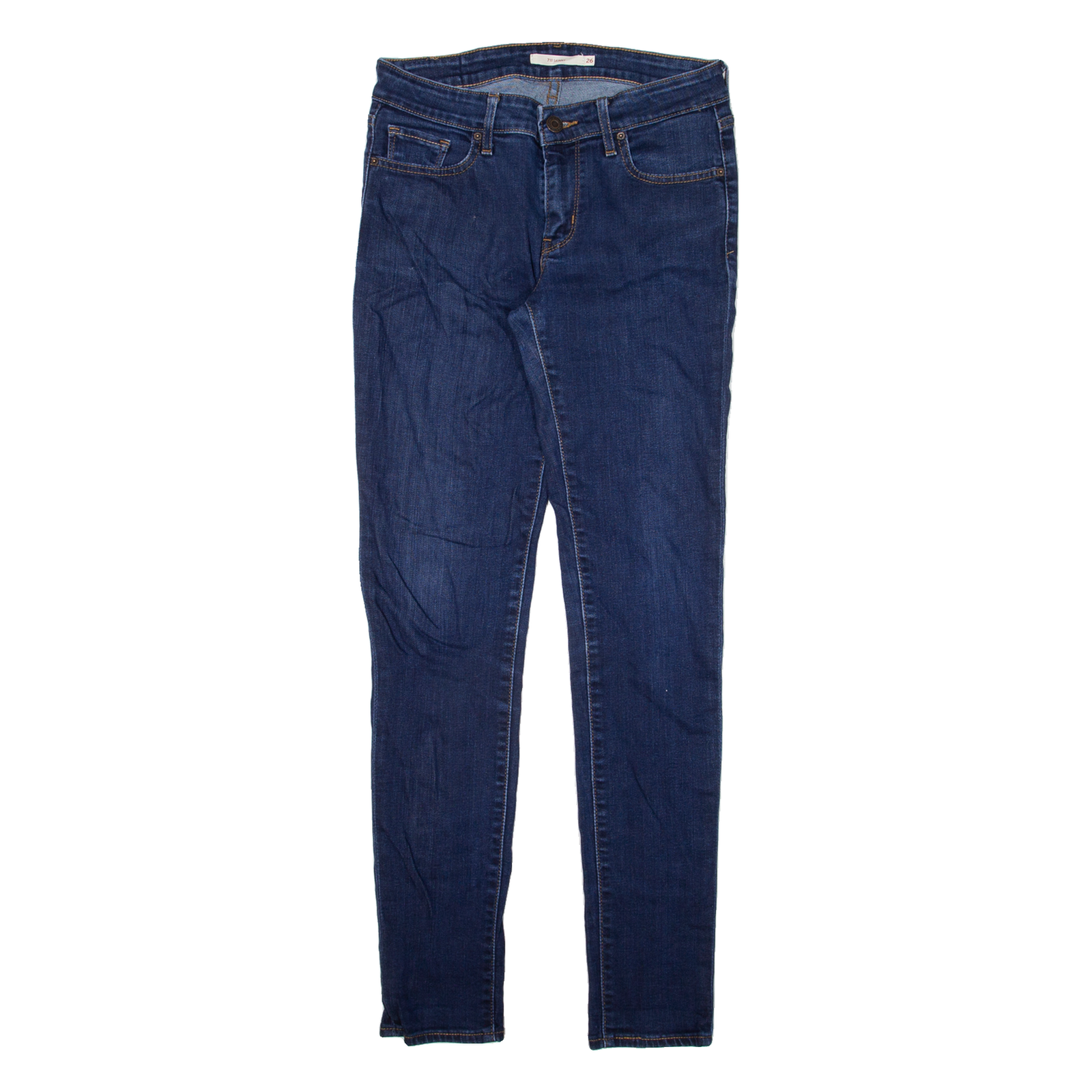 LEVI'S Womens Jeans Blue Slim Skinny W26 L30 Refurbished - N/A refurbished available on Cerqular