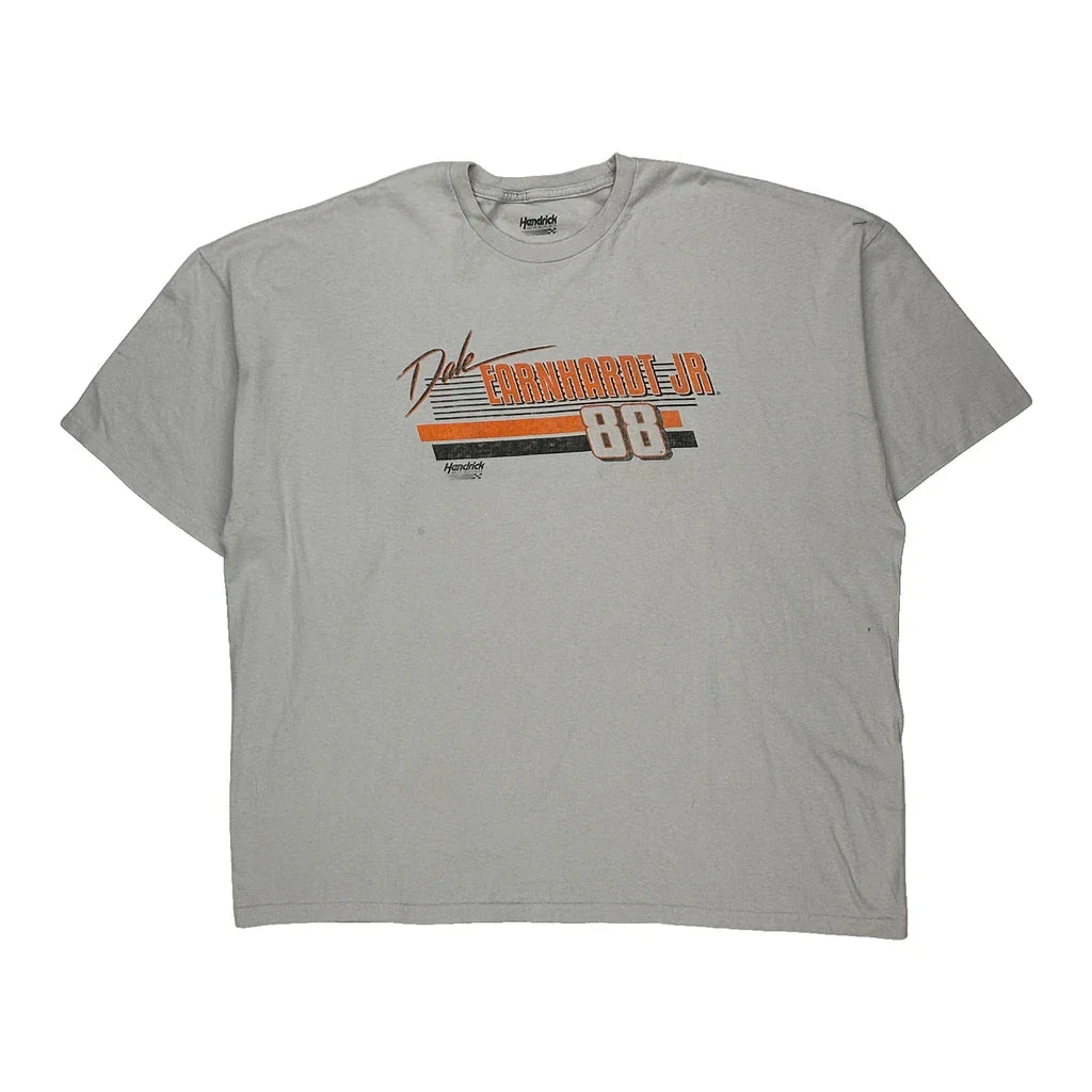 Dale Earnhardt Jr. Hendrick Motorsports Nascar T-Shirt - 3XL Grey Cotton Refurbished - Thrifted (note: this is a term often used to describe second- refurbished available on Cerqular