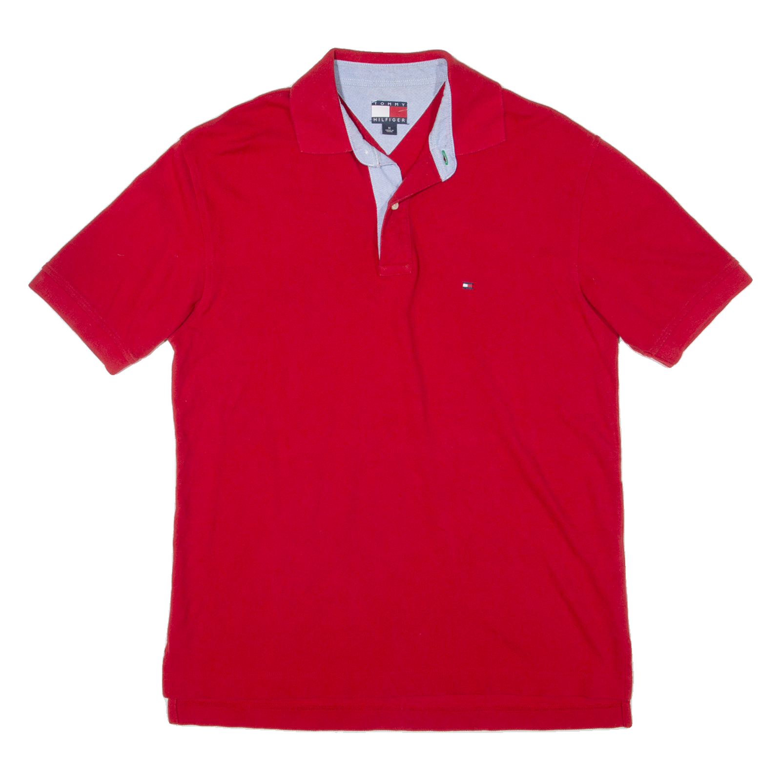 TOMMY HILFIGER Mens Polo Shirt Red M Refurbished - N/A refurbished available on Cerqular