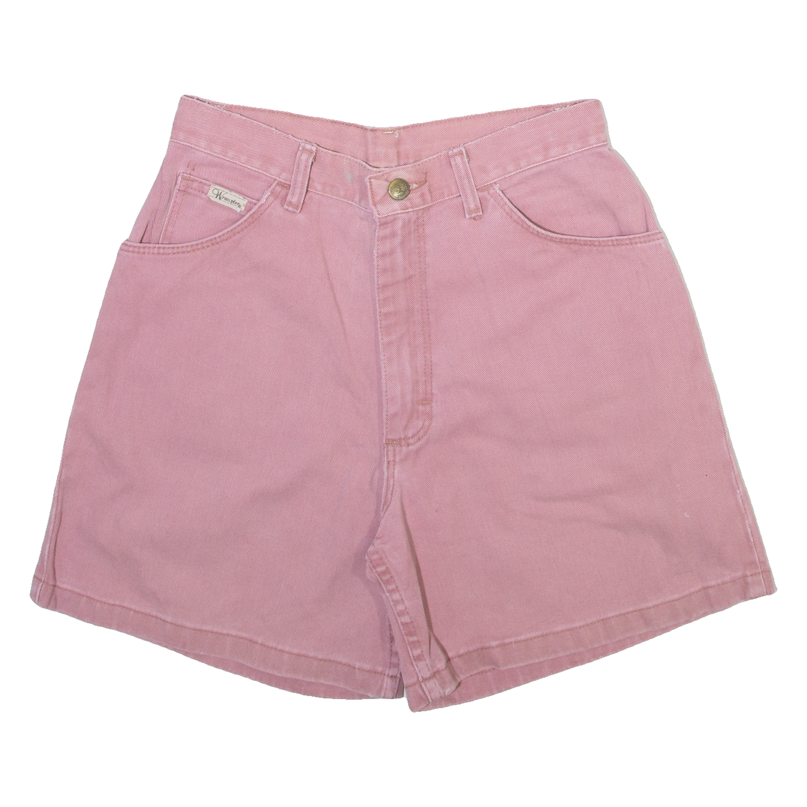 WRANGLER Womens Denim Shorts Pink XS W26 Refurbished - N/A refurbished available on Cerqular