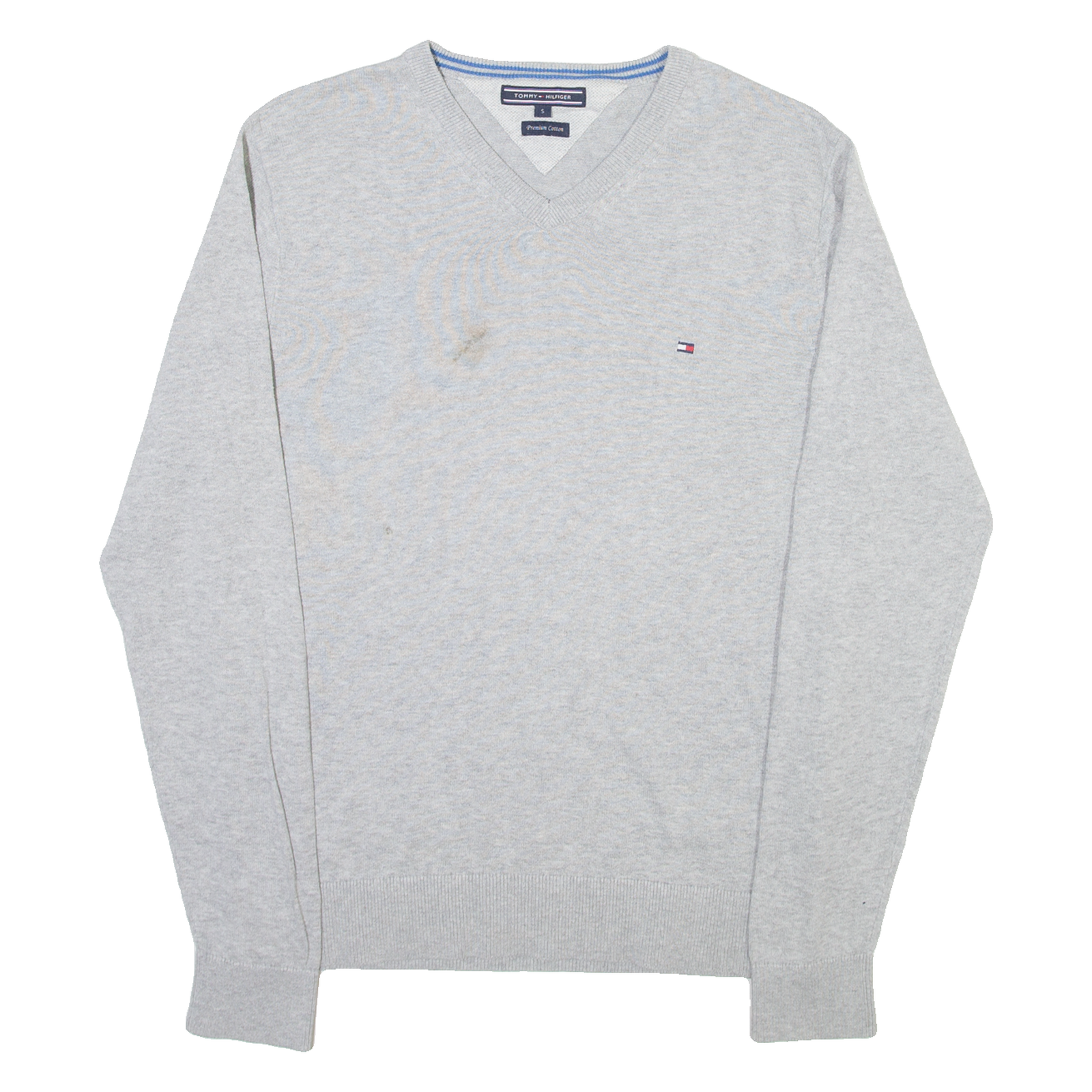 Buy TOMMY HILFIGER Mens Jumper Grey V-Neck Tight Knit S Refurbished - $20.79 TOMMY HILFIGER Mens Jumper Grey V-Neck Tight Knit S Refurbished - N/A refurbished available on Cerqular