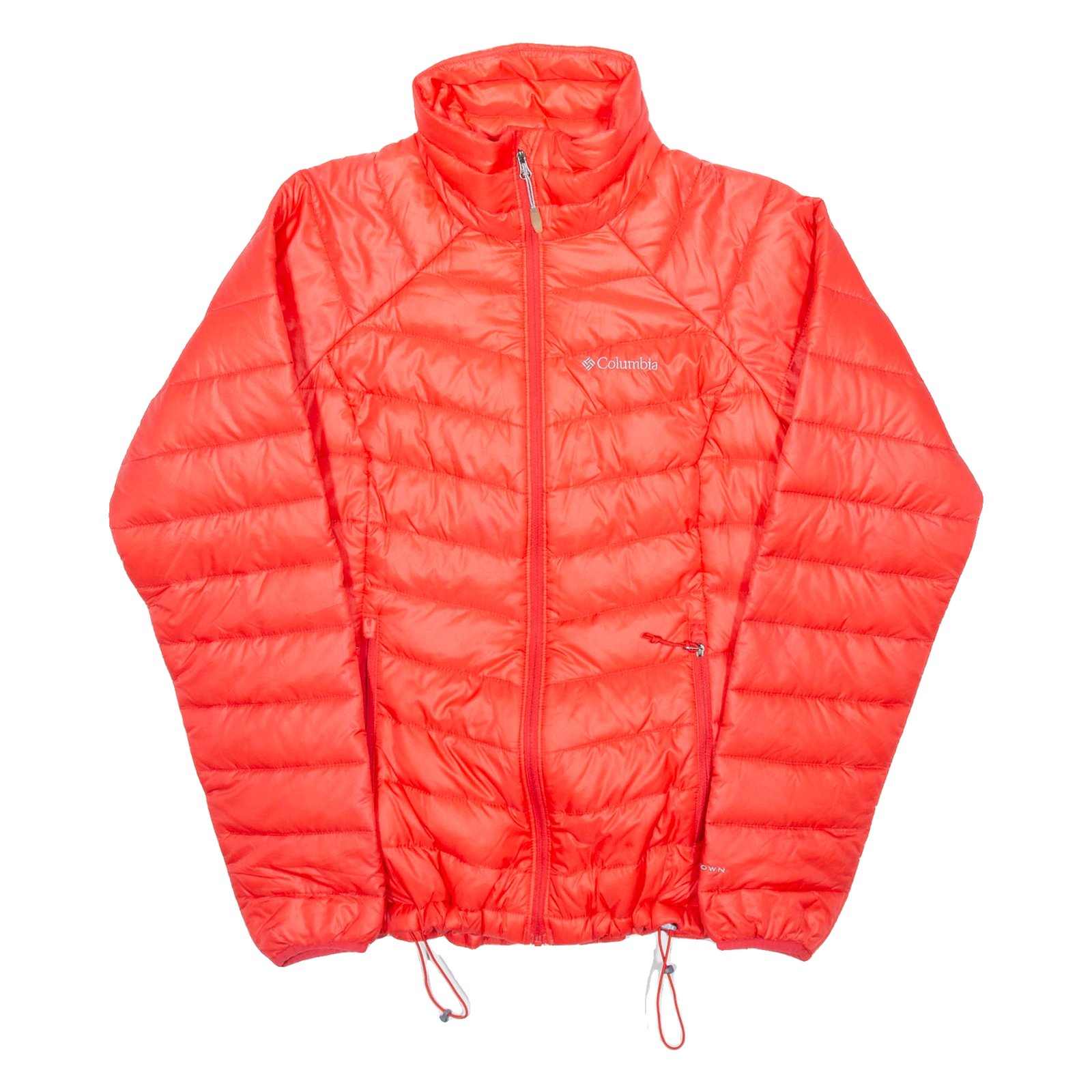 COLUMBIA Down Insulated Womens Puffer Coat Red Nylon S Refurbished - N/A refurbished available on Cerqular