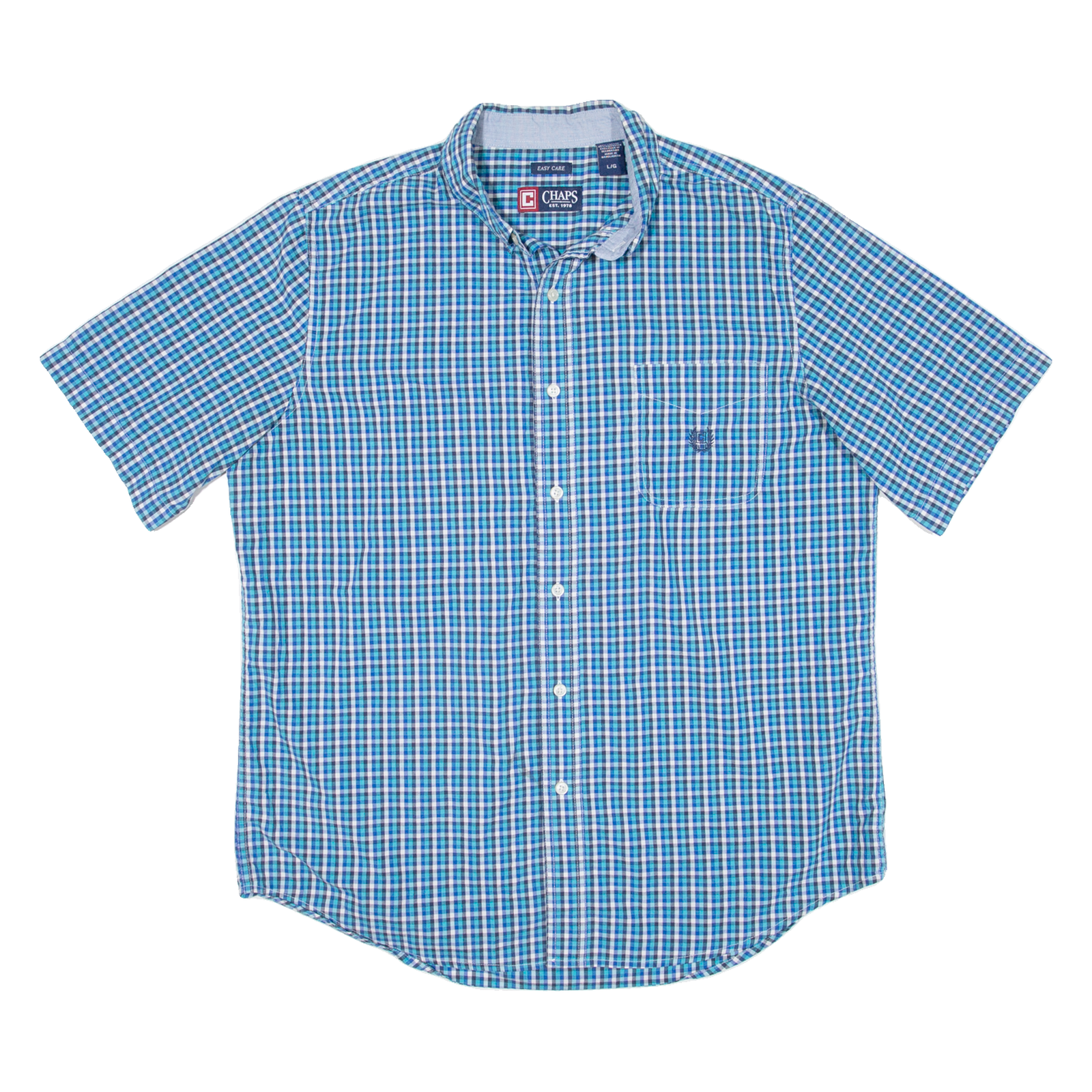 Buy CHAPS Mens Shirt Blue Check L Refurbished - $27.29 CHAPS Mens Shirt Blue Check L Refurbished - N/A refurbished available on Cerqular