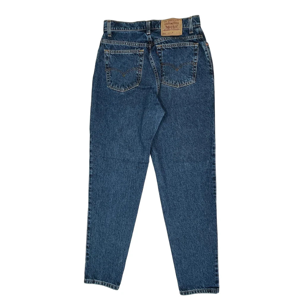 551 Levis Jeans - 30W UK 12 Blue Cotton Refurbished - Thrifted (note: this is a term often used to describe second- refurbished available on Cerqular