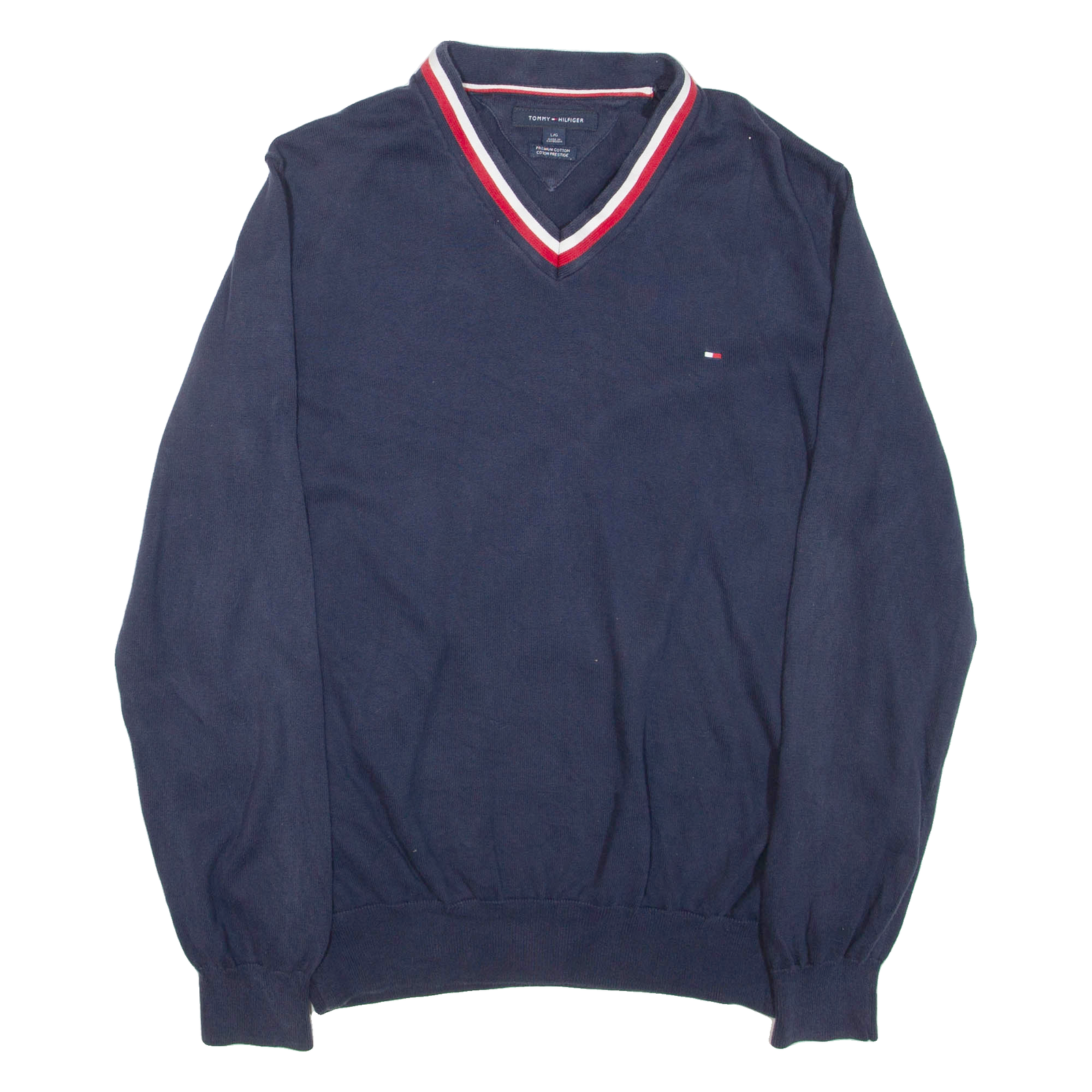 Buy TOMMY HILFIGER Mens Jumper Blue V-Neck Tight Knit L Refurbished - $28.59 TOMMY HILFIGER Mens Jumper Blue V-Neck Tight Knit L Refurbished - N/A refurbished available on Cerqular