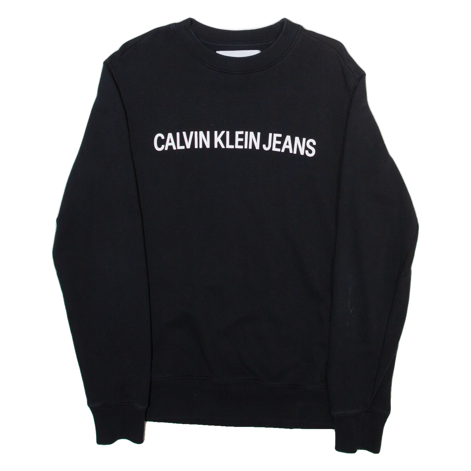 CALVIN KLEIN JEANS Mens Sweatshirt Black S Refurbished - N/A refurbished available on Cerqular
