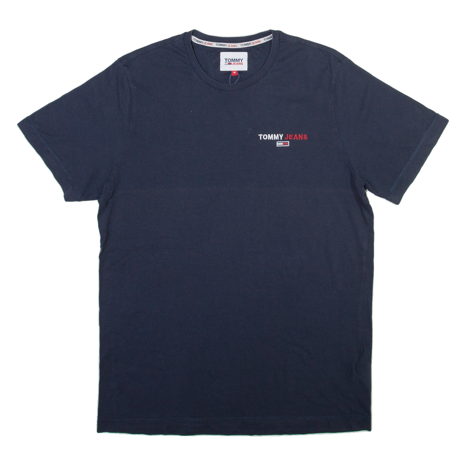 TOMMY JEANS Mens T-Shirt Blue Crew Neck M Refurbished - N/A refurbished available on Cerqular