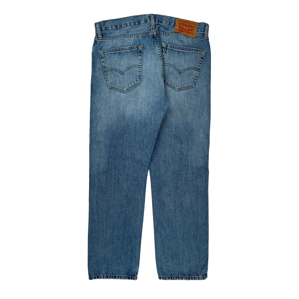 Levis Jeans - 33W 30L Light Wash Denim Refurbished - Thrifted (note: this is a term often used to describe second- refurbished available on Cerqular