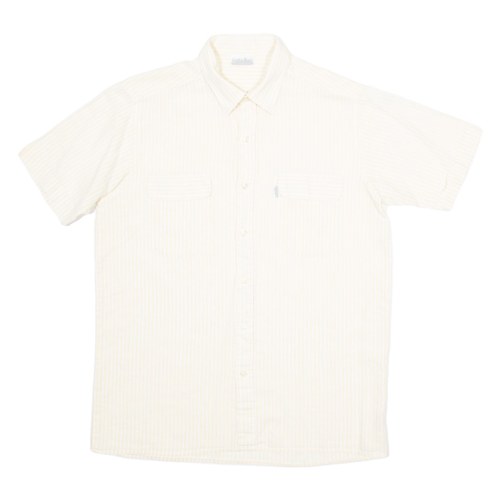 ZERODUE Mens Shirt Yellow Striped S Refurbished - N/A refurbished available on Cerqular