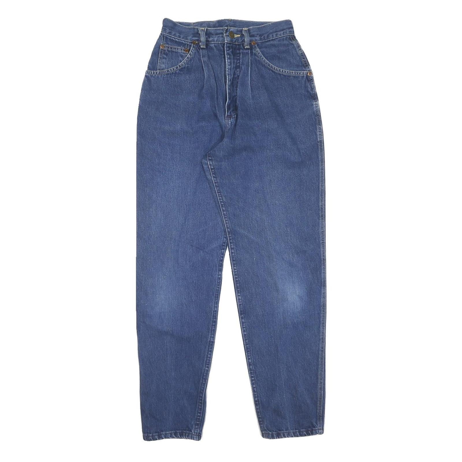 LEE Womens Blue Regular Fit Straight Leg Denim Jeans W24 L28 Classic Cotton Zip Refurbished - N/A refurbished available on Cerqular