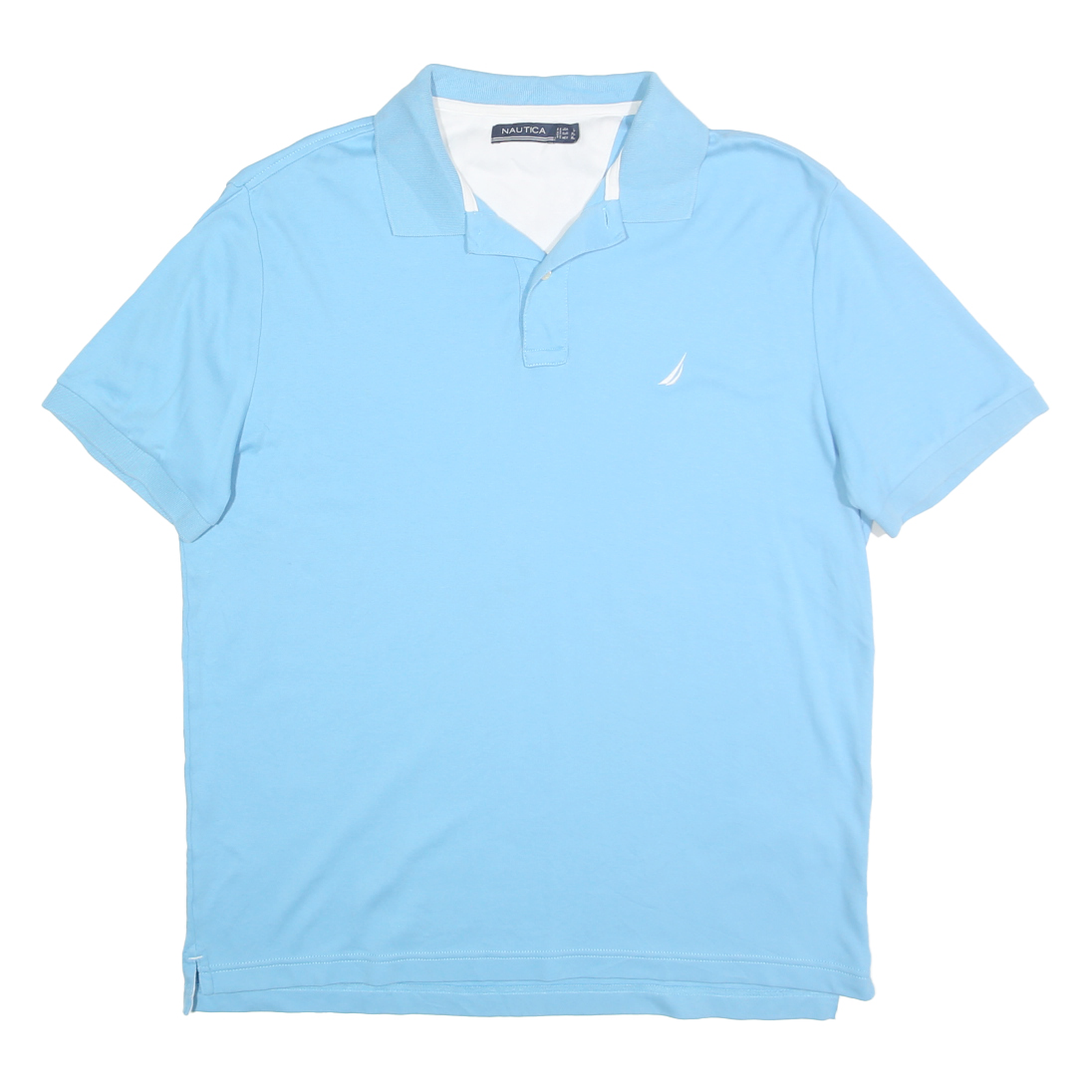 Buy NAUTICA Mens Blue Short Sleeve Plain L Cotton Polo Shirt Casual Classic Refurbished - $25.99 NAUTICA Mens Blue Short Sleeve Plain L Cotton Polo Shirt Casual Classic Refurbished - N/A refurbished available on Cerqular
