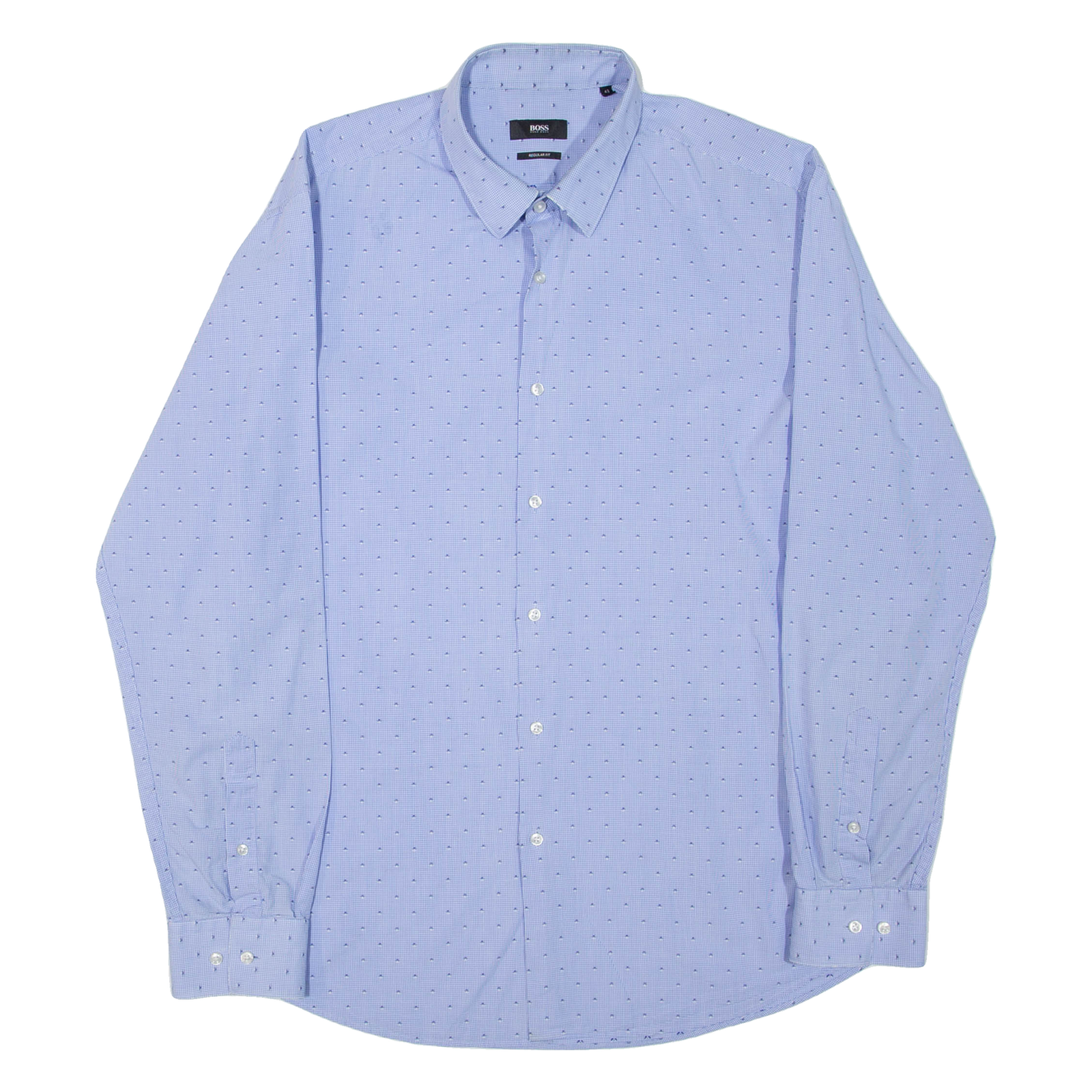 Buy HUGO BOSS Mens Shirt Blue Spotted Long Sleeve L Refurbished - $28.59 HUGO BOSS Mens Shirt Blue Spotted Long Sleeve L Refurbished - N/A refurbished available on Cerqular