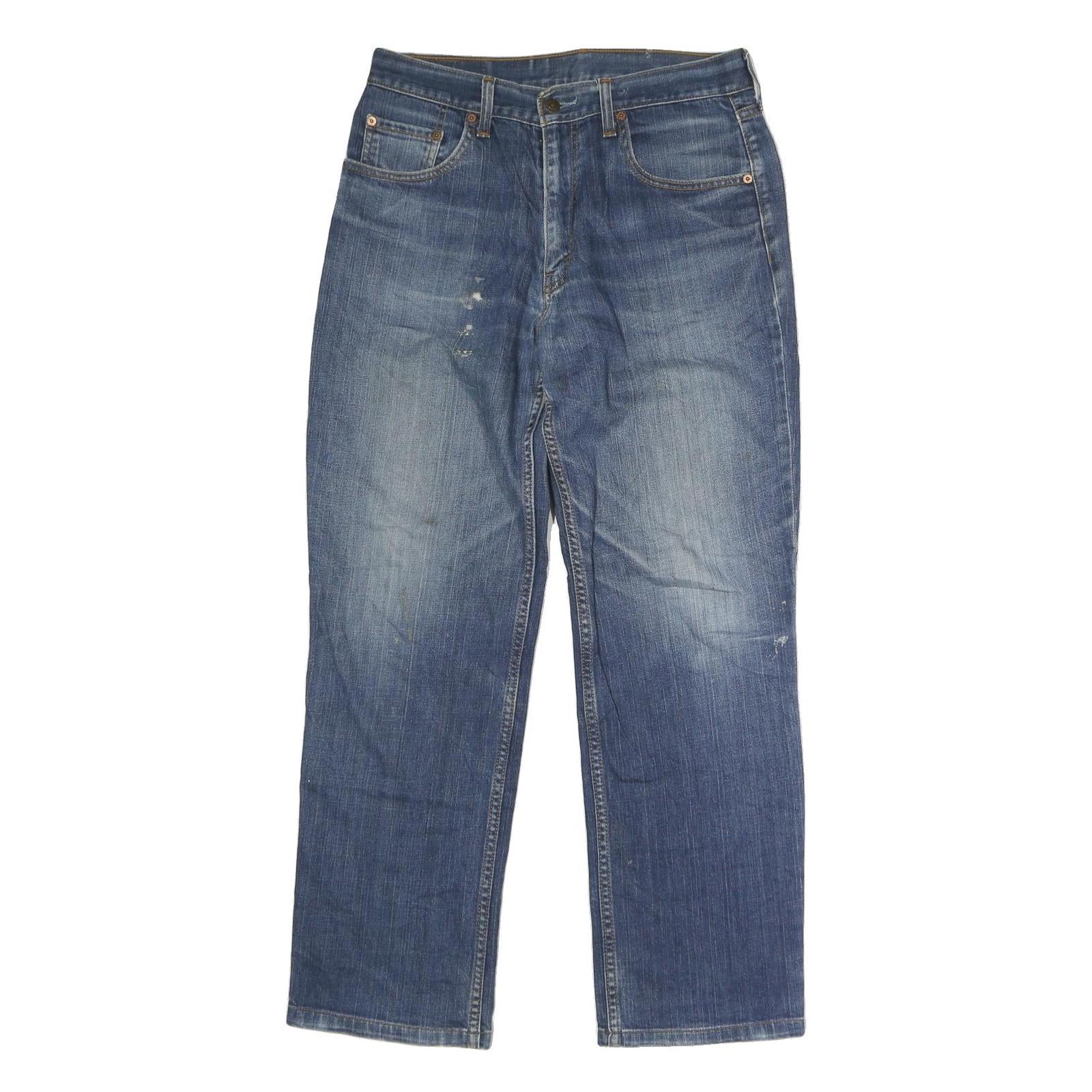 LEVI'S Mens Jeans Blue Regular Straight Denim W32 L30 Casual Classic Button Refurbished - N/A refurbished available on Cerqular