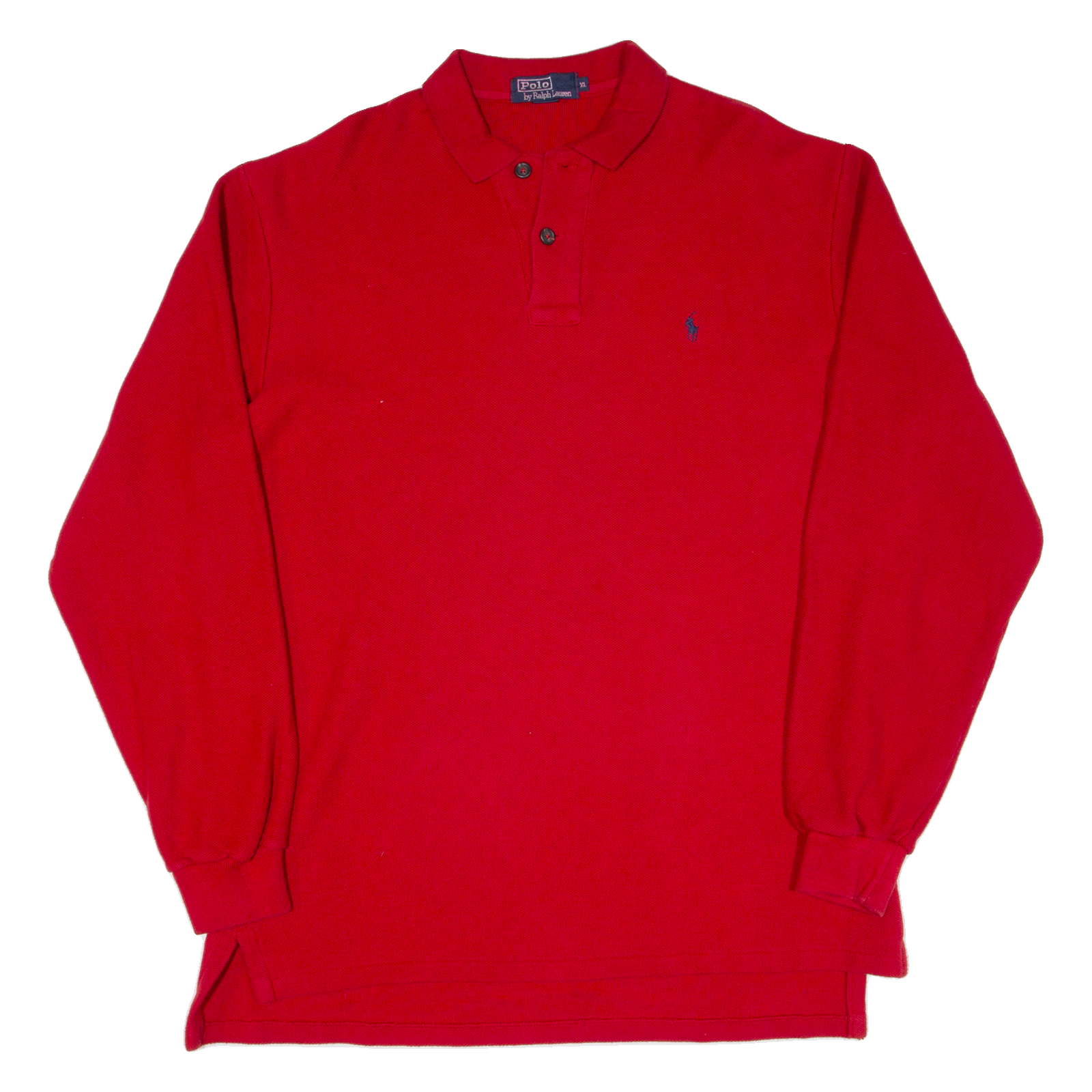 POLO RALPH LAUREN Mens Polo Shirt Red Long Sleeve XL Refurbished - N/A refurbished available on Cerqular