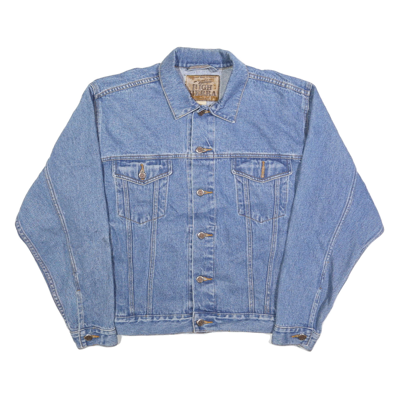 HIGH SIERRA Mens Blue Denim Button Jacket M Cotton Classic Casual Outerwear Refurbished - N/A refurbished available on Cerqular