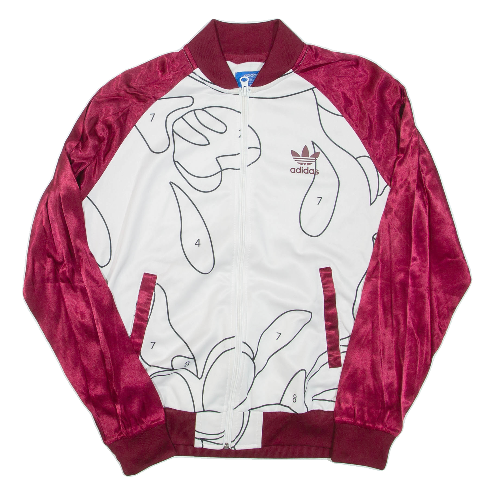 ADIDAS Rita Ora Womens Track Jacket Maroon UK 10 Refurbished - N/A refurbished available on Cerqular