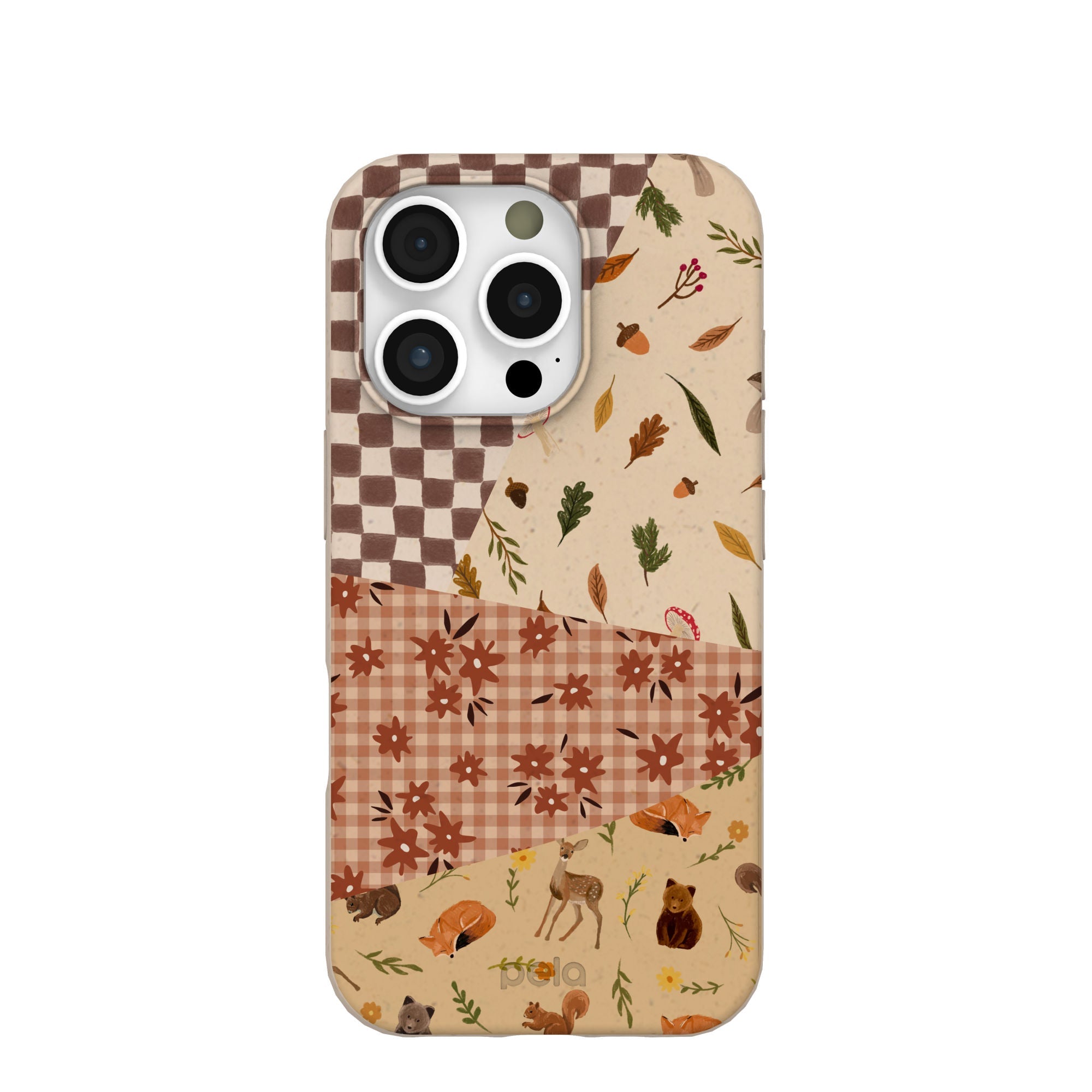 Seashell Autumn Quilt iPhone 16 Pro Case Refurbished - Pela Case refurbished available on Cerqular