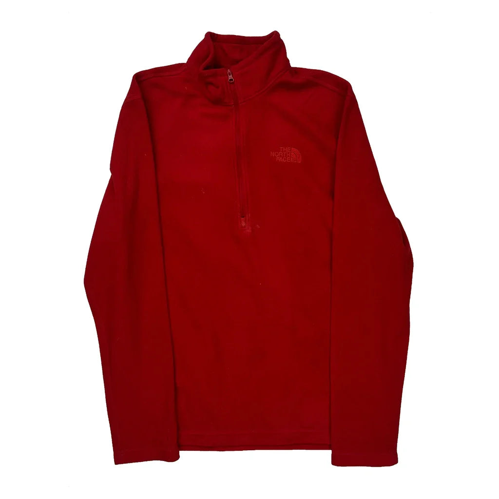 The North Face Fleece - Small Red Polyester Refurbished - Thrifted (note: this is a term often used to describe second- refurbished available on Cerqular