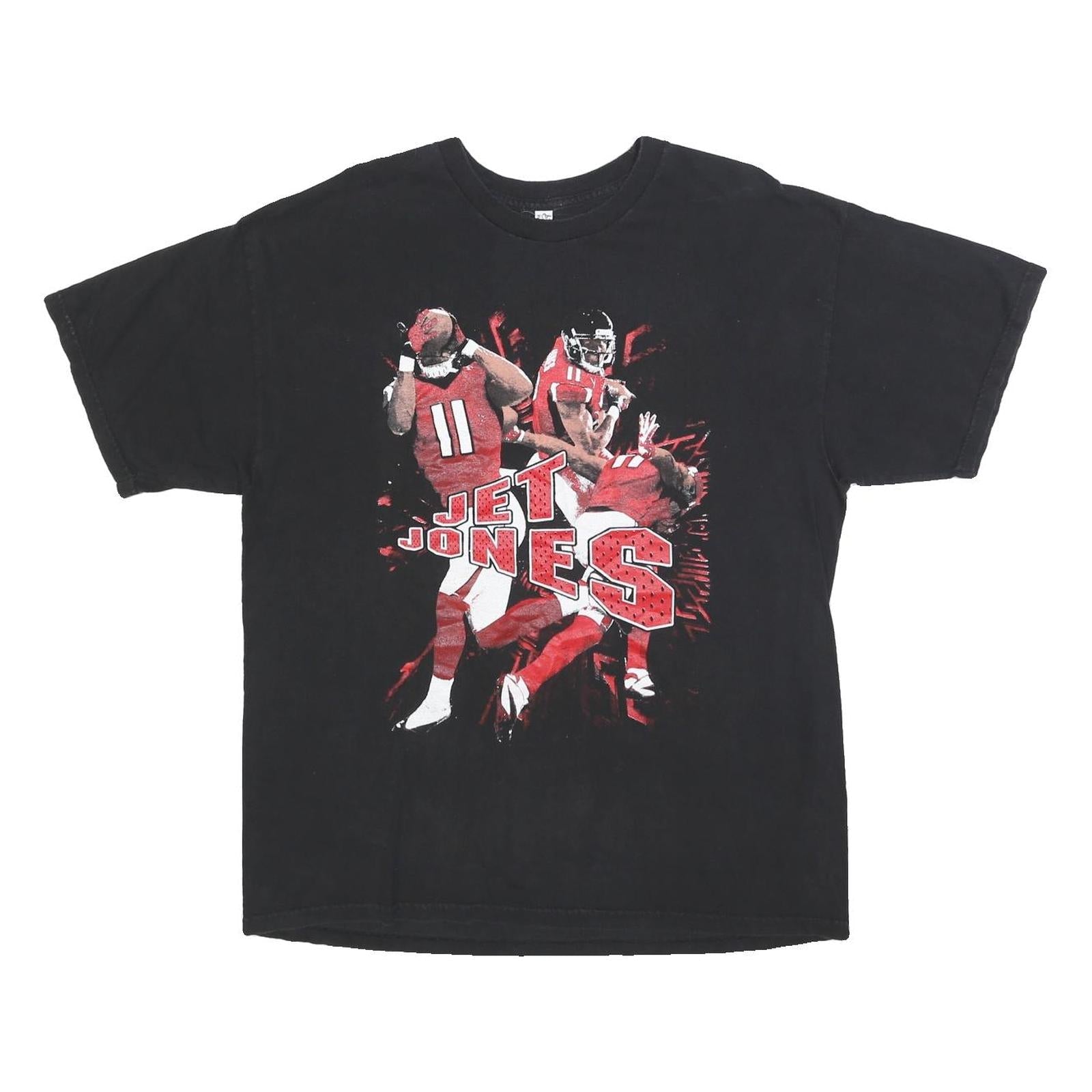 AL STYLE Mens Black Jet Jones Graphic T-Shirt XL Short Sleeve Crew Neck Refurbished - N/A refurbished available on Cerqular