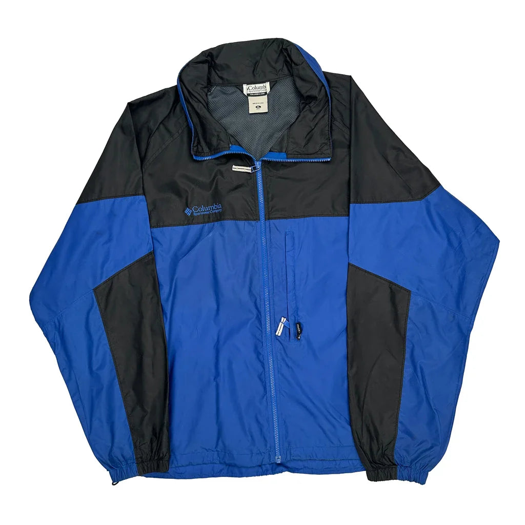 Columbia Jacket - XL Blue Polyester Refurbished - Thrifted (note: this is a term often used to describe second- refurbished available on Cerqular