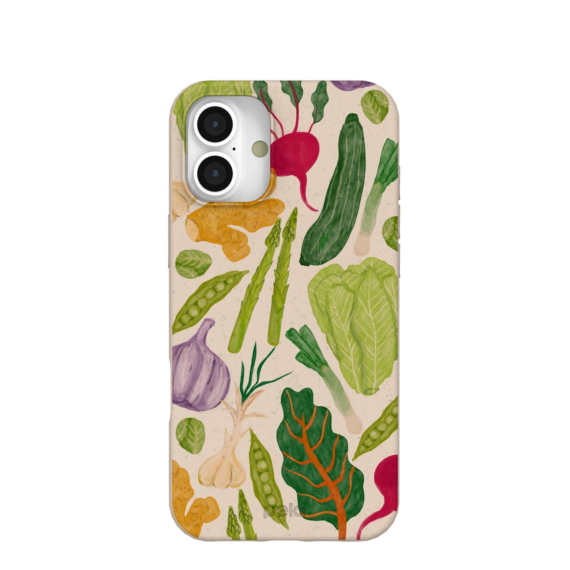 Seashell Veggie Patch iPhone 16 Plus Case Refurbished - Pela Case refurbished available on Cerqular