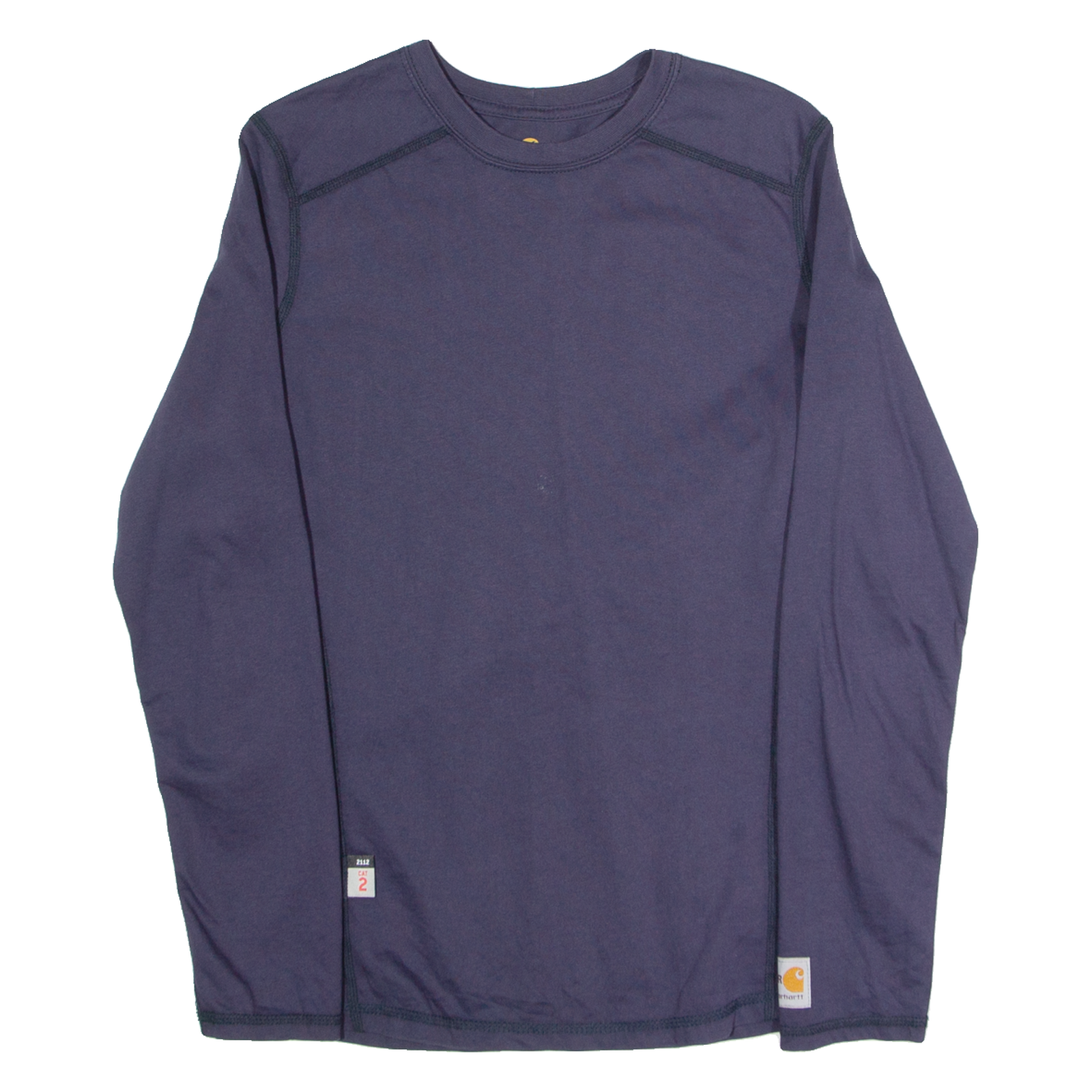 CARHARTT Womens T-Shirt Blue Long Sleeve S Refurbished - N/A refurbished available on Cerqular