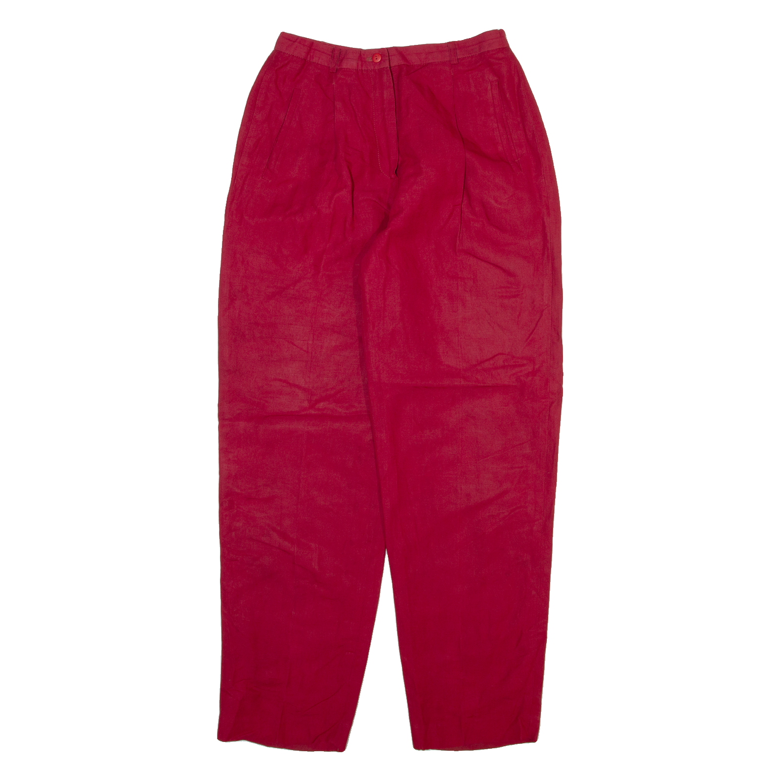 CASUAL CORNER Womens Trousers Red Relaxed Tapered W26 L29 Refurbished - N/A refurbished available on Cerqular