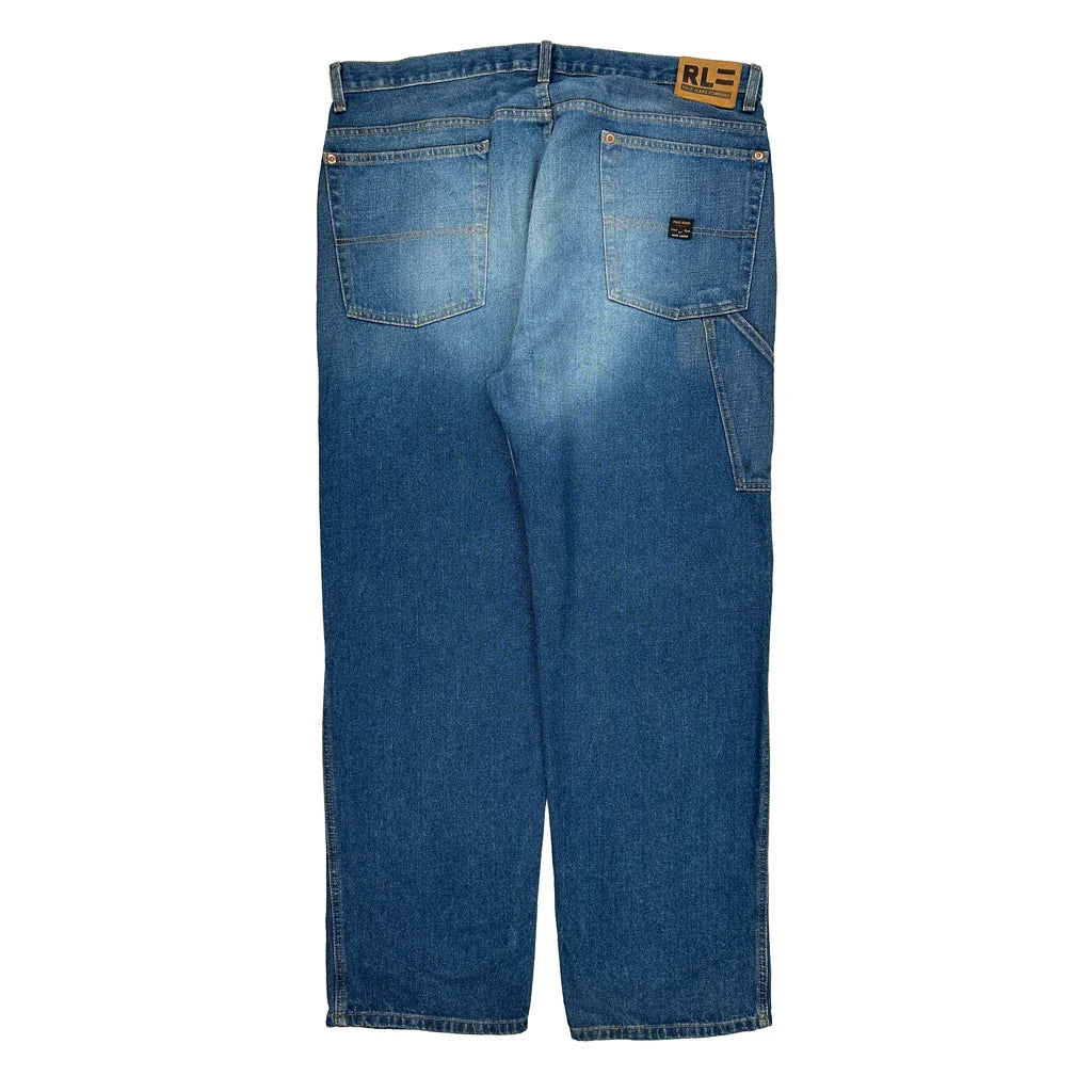 Polo By Ralph Lauren Jeans - 42W 31L Blue Cotton Refurbished - Thrifted (note: this is a term often used to describe second- refurbished available on Cerqular