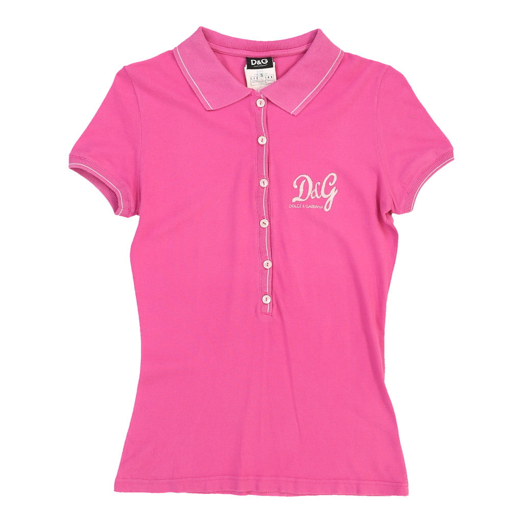 Dolce & Gabbana Polo Shirt - Small Pink Cotton | Size: small Refurbished - N/A (Preloved Designer is not a specific brand, it refurbished available on Cerqular