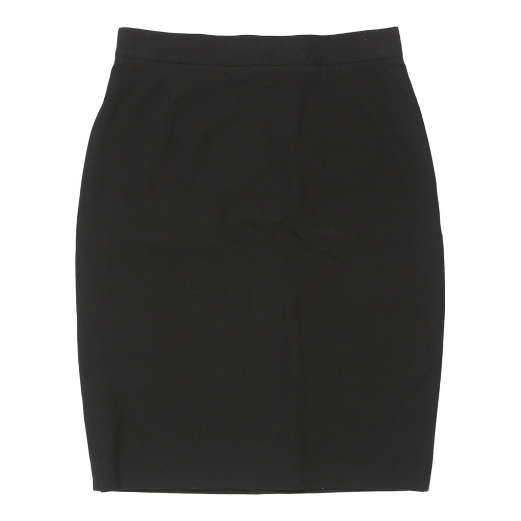 Les Copains Skirt - 28W UK 8 Black Cotton Blend Refurbished - Thrifted (note: this is a term often used to describe second- refurbished available on Cerqular