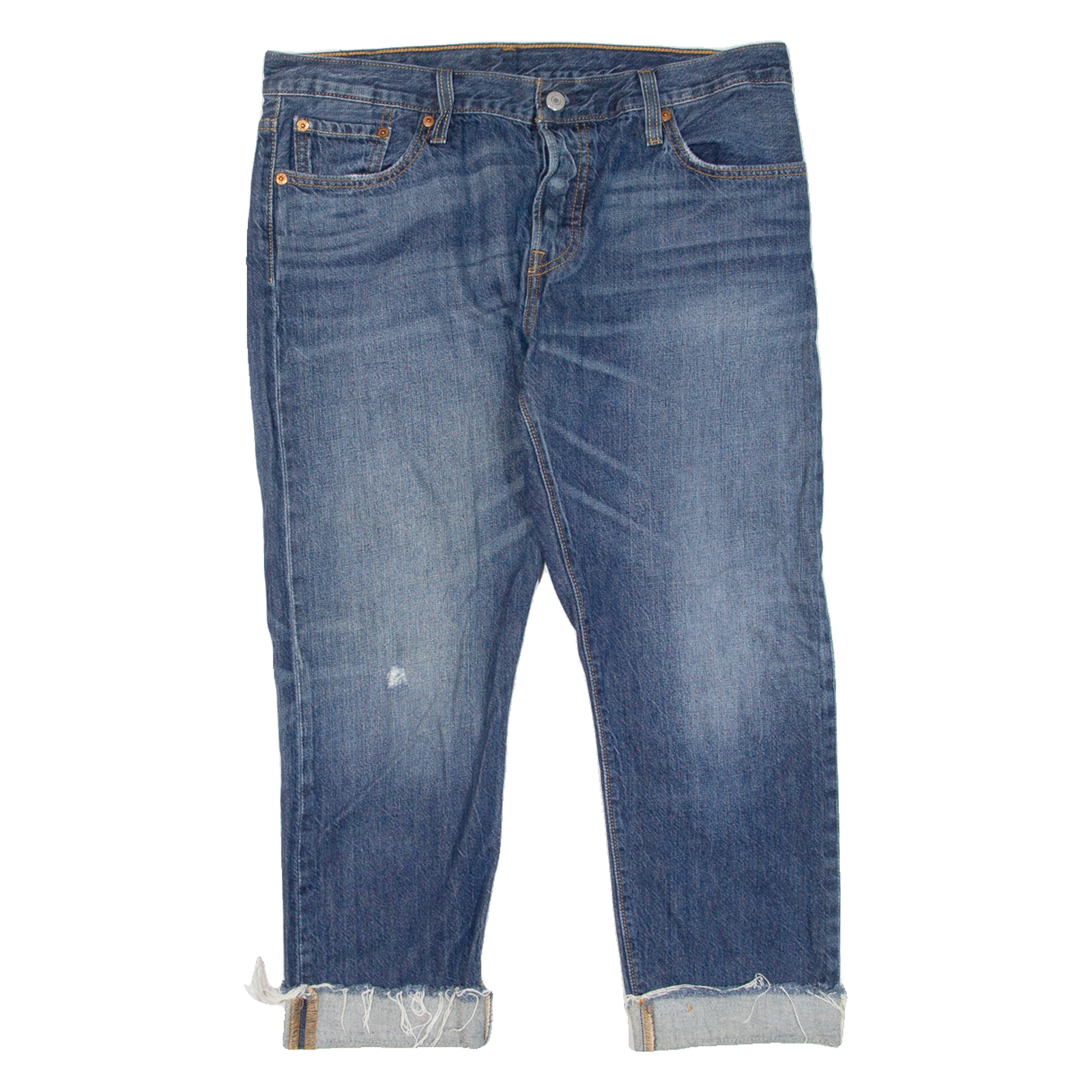 LEVI'S 501 Jeans Mens Blue Regular Straight W33 L22 Refurbished - N/A refurbished available on Cerqular