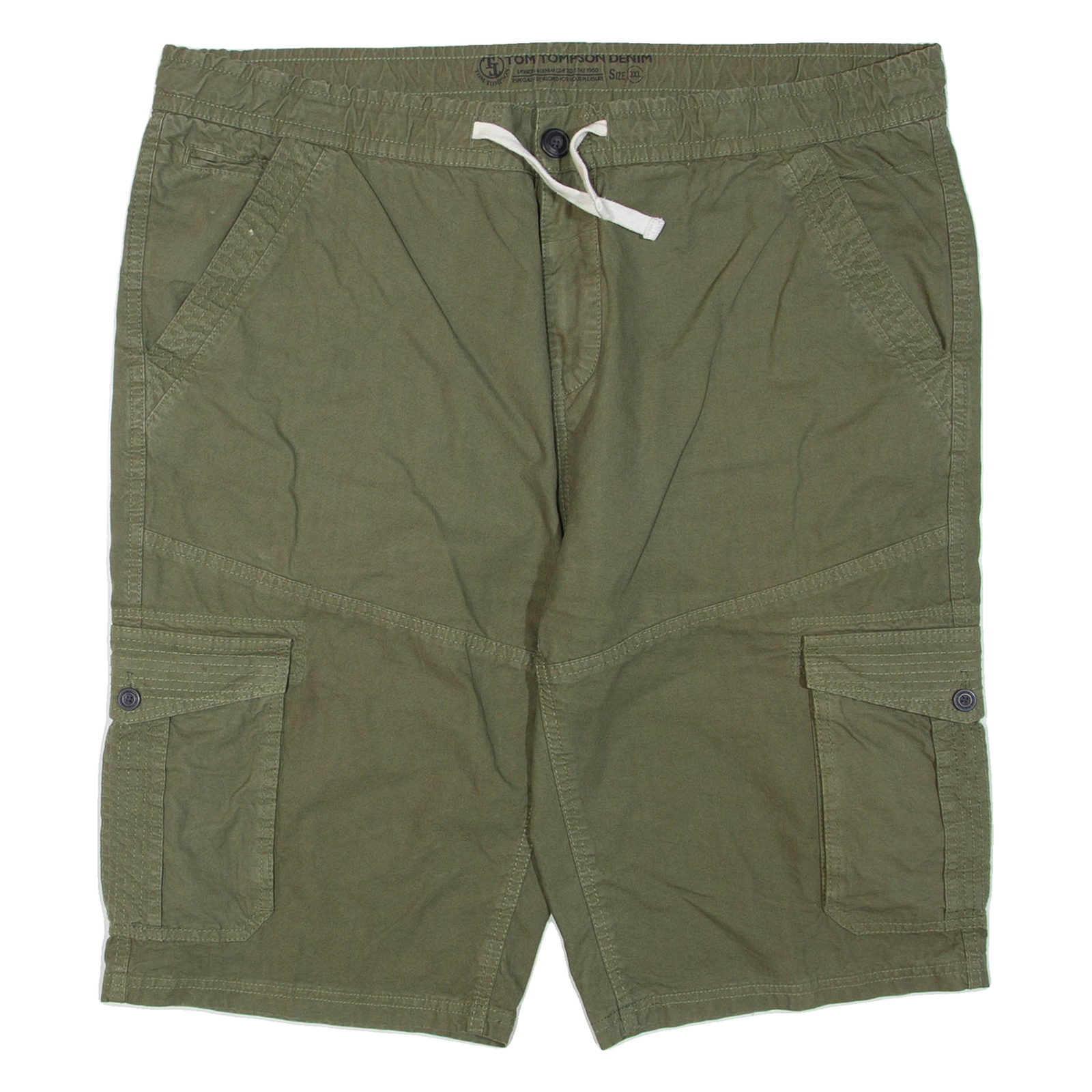 Mens Cargo Shorts Green 3XL W42 Refurbished - N/A refurbished available on Cerqular
