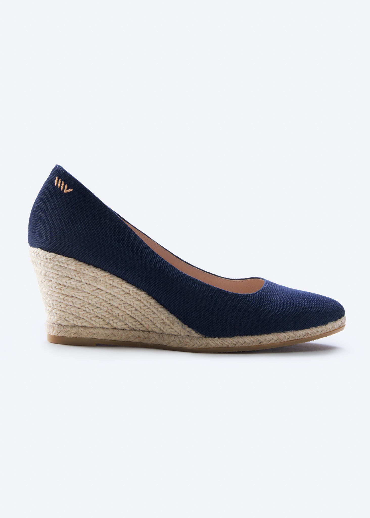 Roses Canvas U Cut Espadrille Wedges | Color: Black | Size: 11 Refurbished - N/A refurbished available on Cerqular