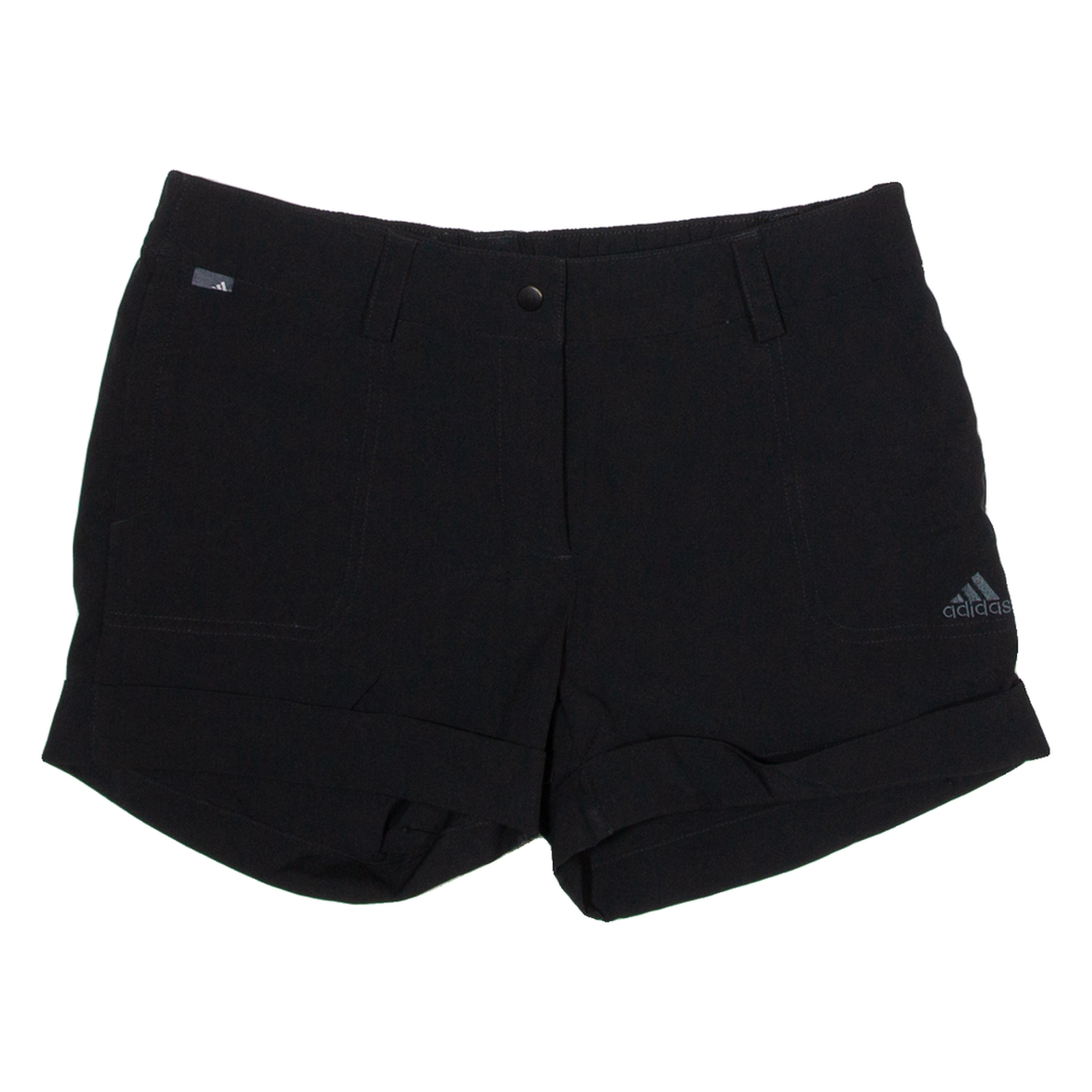ADIDAS Womens Casual Shorts Black UK 10 W14 Refurbished - N/A refurbished available on Cerqular