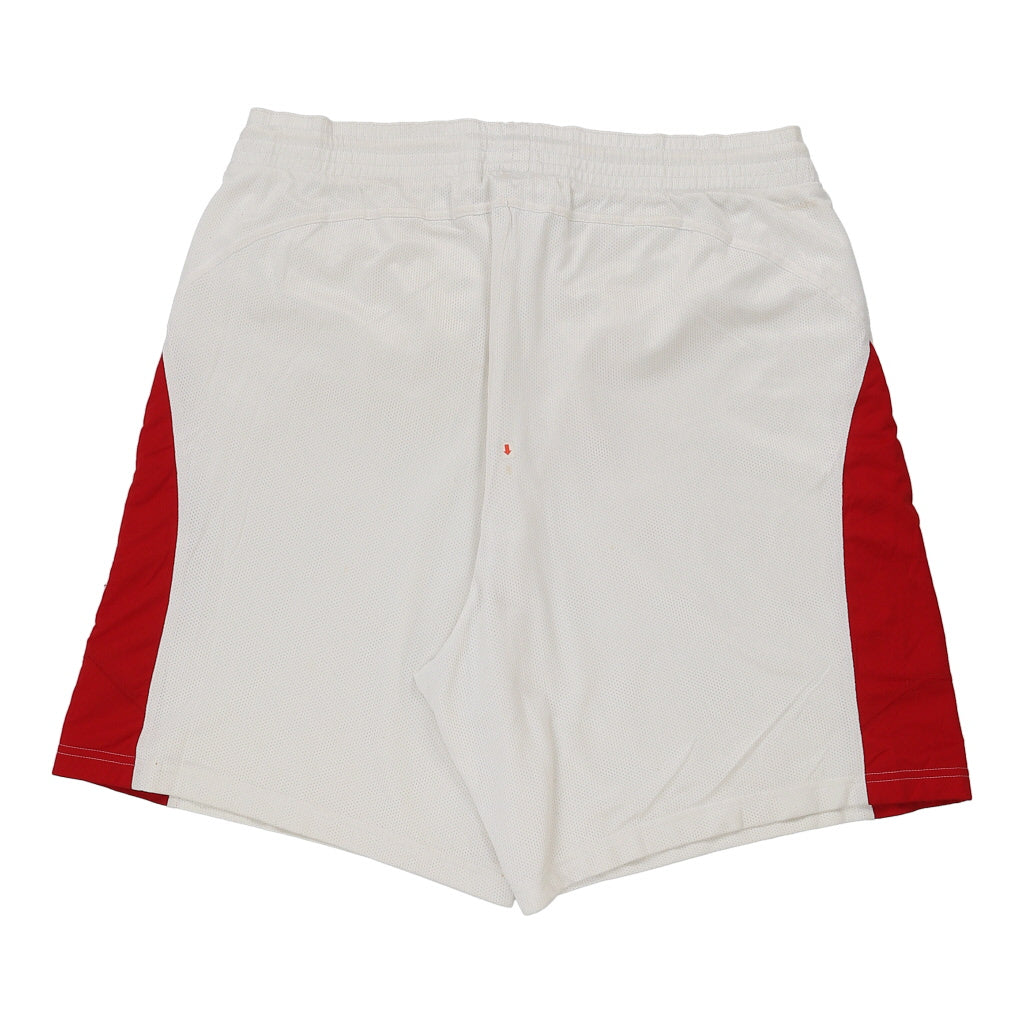 Adidas Sport Shorts - Large White Polyester Refurbished - Thrifted (note: this is a term often used to describe second- refurbished available on Cerqular