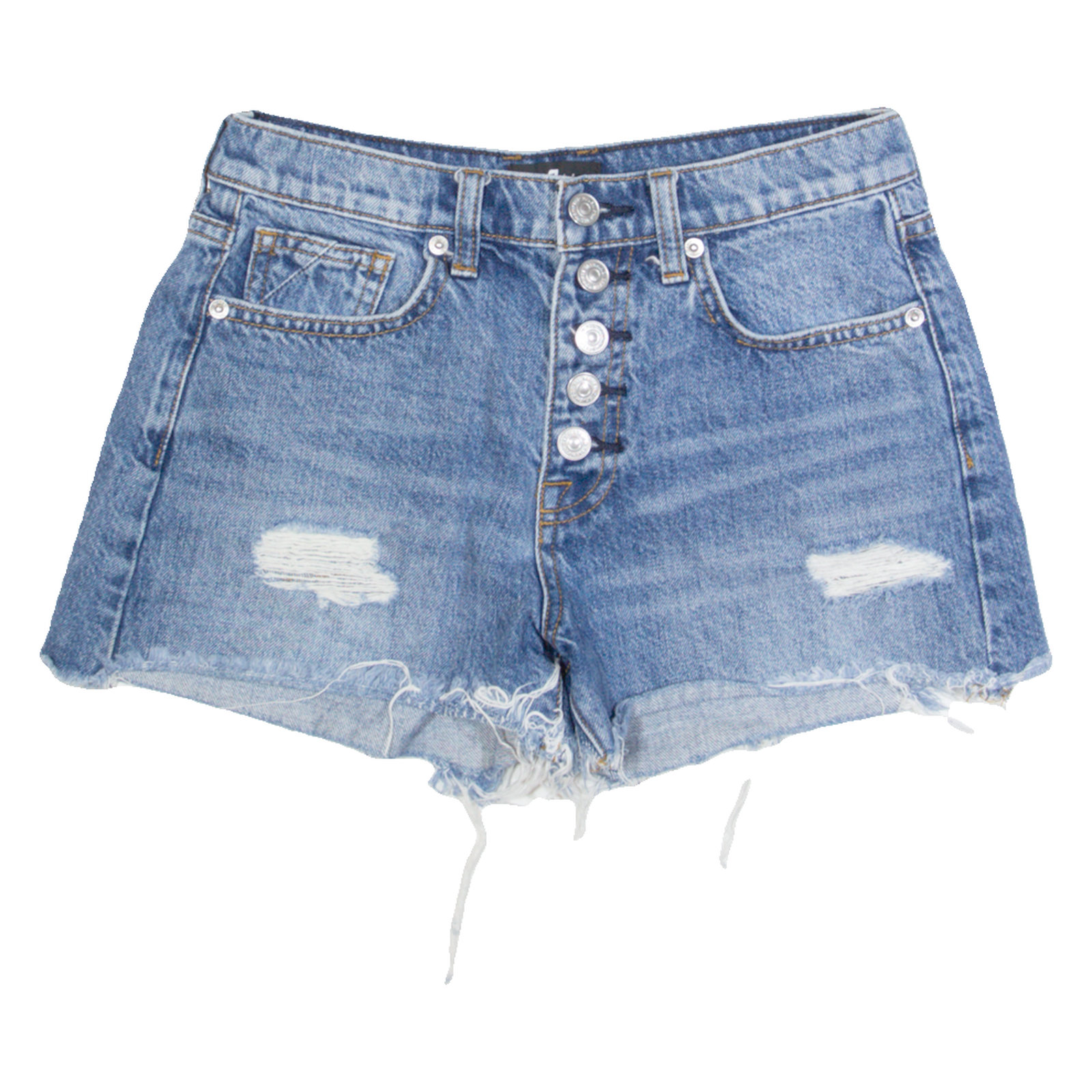 7 FOR ALL MANKIND Womens Denim Shorts Blue S W25 Refurbished - N/A refurbished available on Cerqular