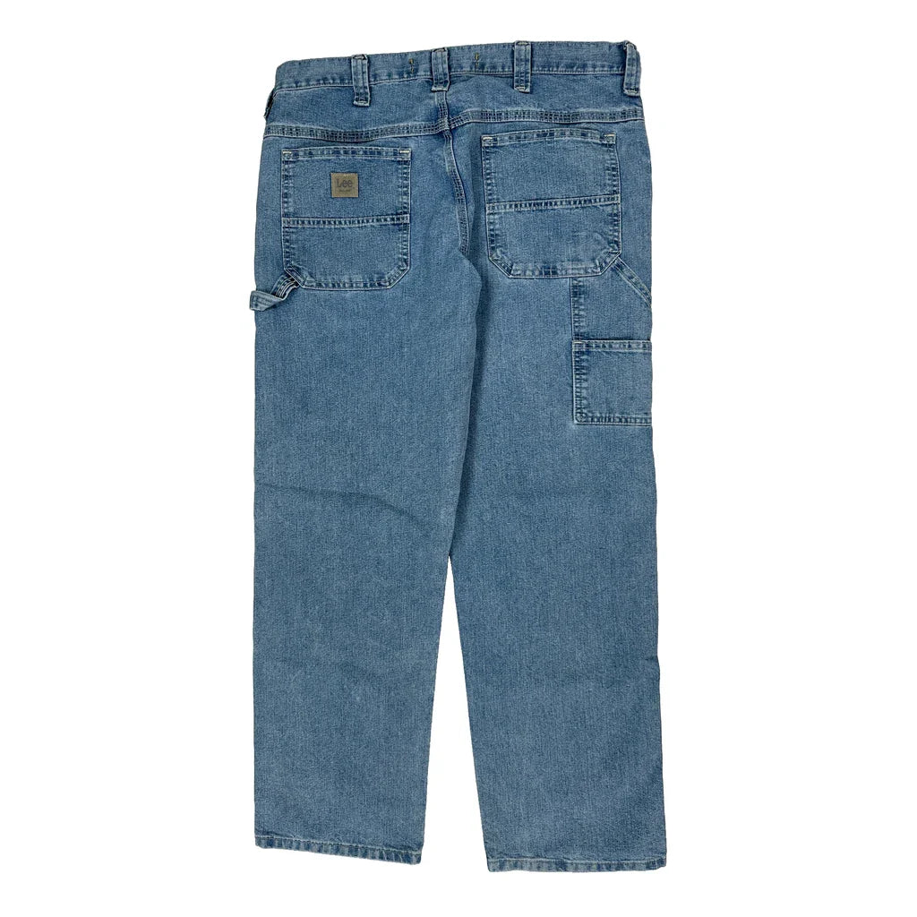 Buy Lee Carpenter Jeans - 34W 30L Blue Cotton Blend Refurbished - $44.21 Lee Carpenter Jeans - 34W 30L Blue Cotton Blend Refurbished - Thrifted (note: this is a term often used to describe second- refurbished available on Cerqular