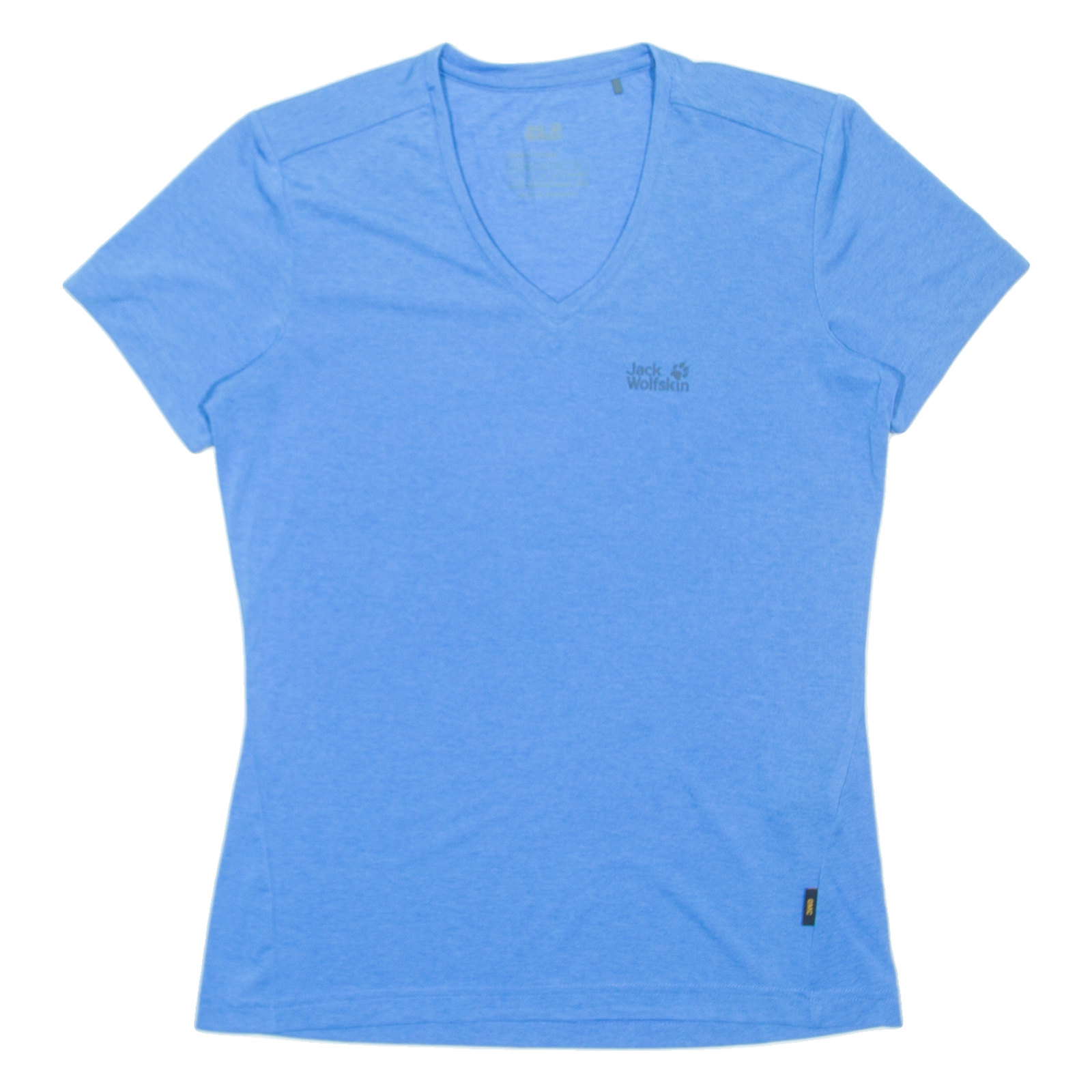 JACK WOLFSKIN Womens T-Shirt Blue V-Neck UK 8 Refurbished - N/A refurbished available on Cerqular