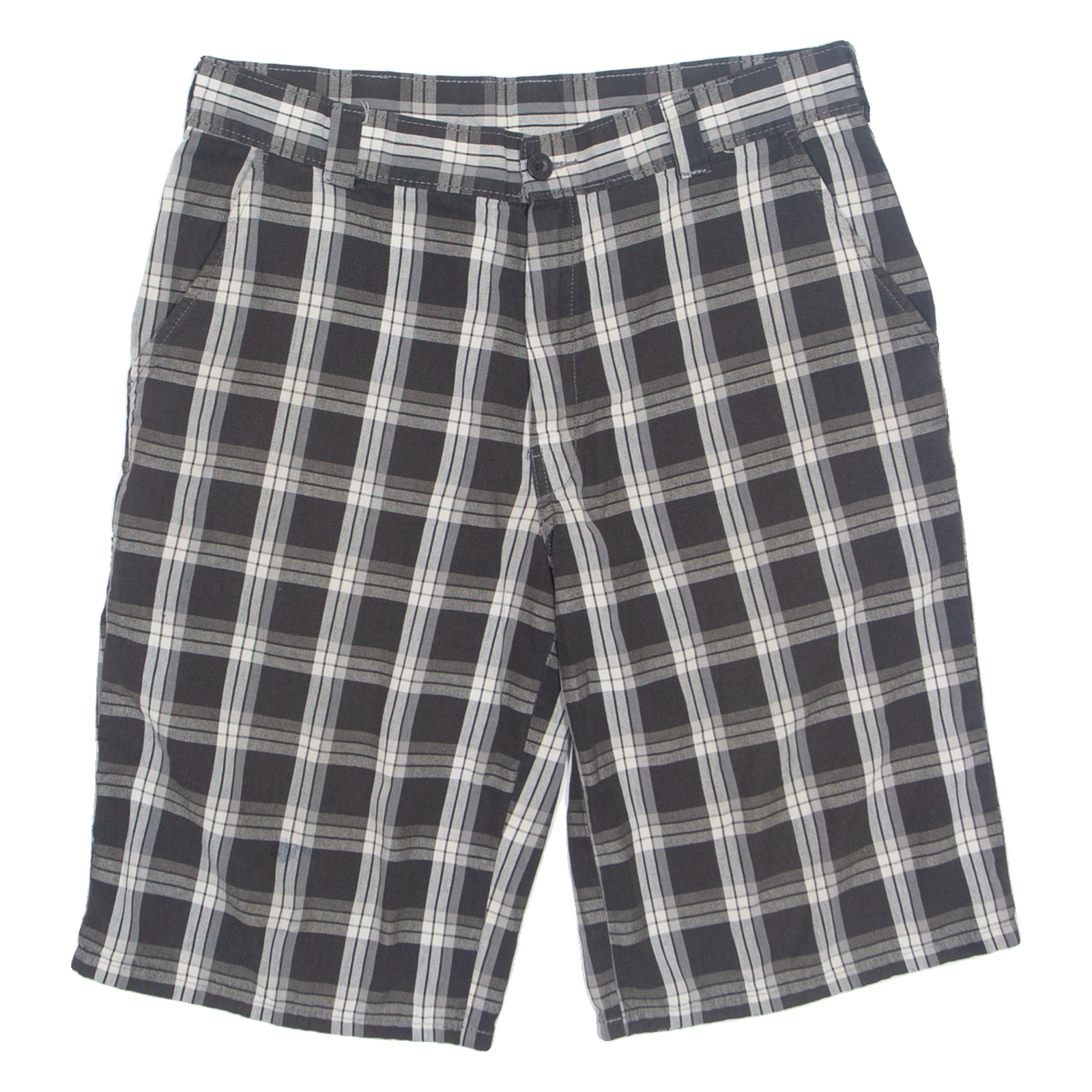 DICKIES Mens Chino Shorts Black Check M W32 Refurbished - N/A refurbished available on Cerqular