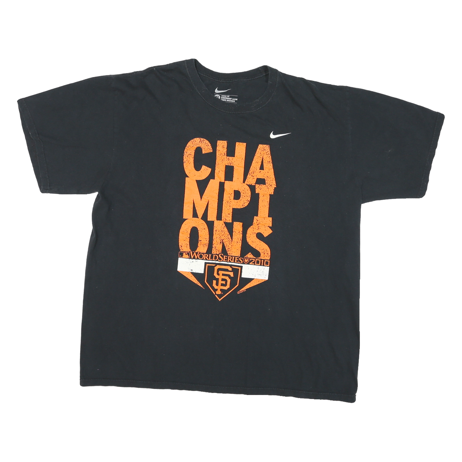 Buy NIKE Mens Black Orange Champions Graphic T-Shirt XL Short Sleeve Crew Neck Refurbished - $16.89 NIKE Mens Black Orange Champions Graphic T-Shirt XL Short Sleeve Crew Neck Refurbished - N/A refurbished available on Cerqular