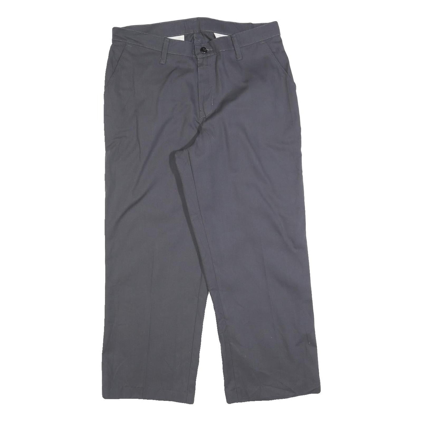 RED KAP Womens Relaxed Grey Cotton Blend Trousers W32 L26 Zip Pocket Workwear Refurbished - N/A refurbished available on Cerqular
