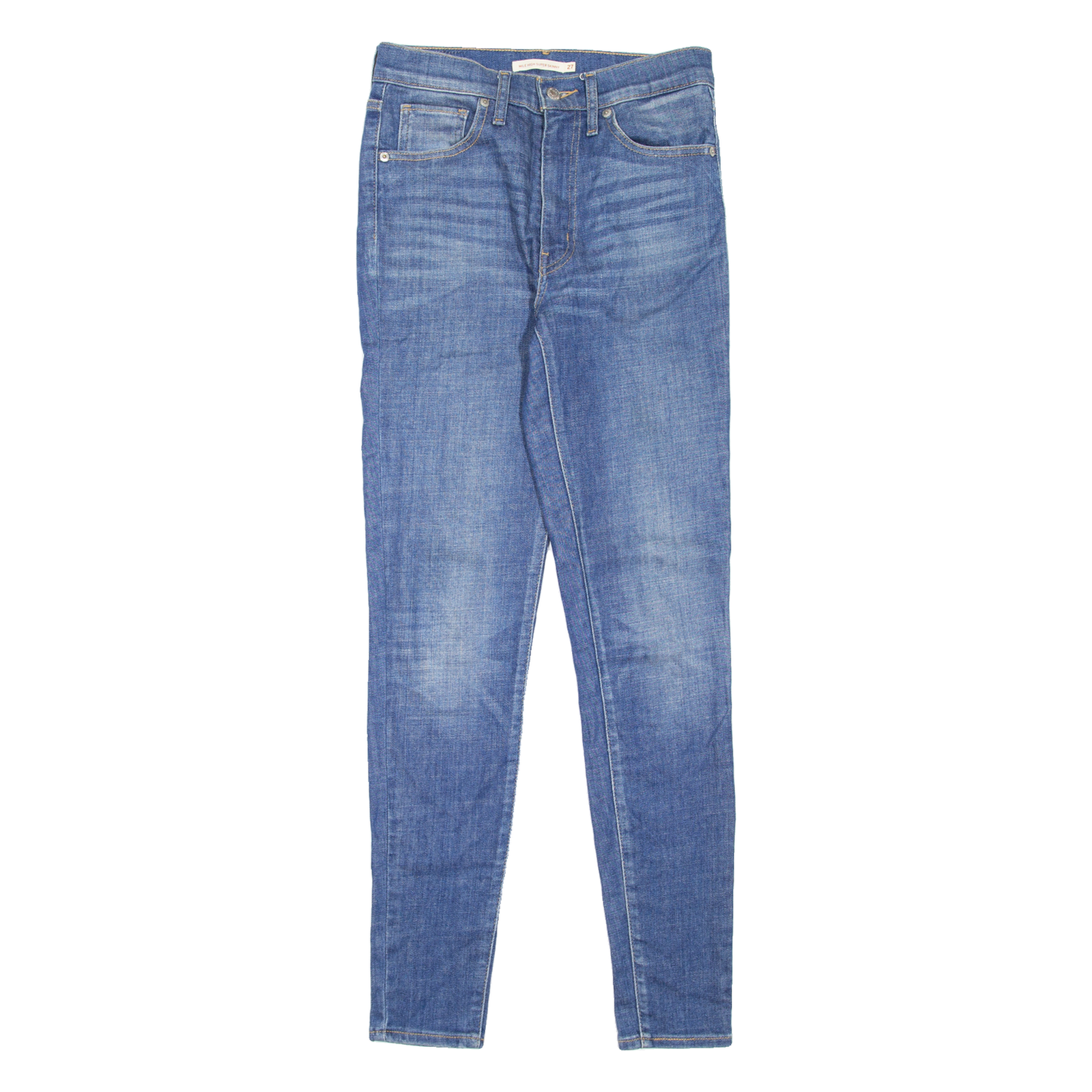 LEVI'S Mile High Womens Jeans Blue Slim Skinny Stone Wash W27 L30 Refurbished - N/A refurbished available on Cerqular