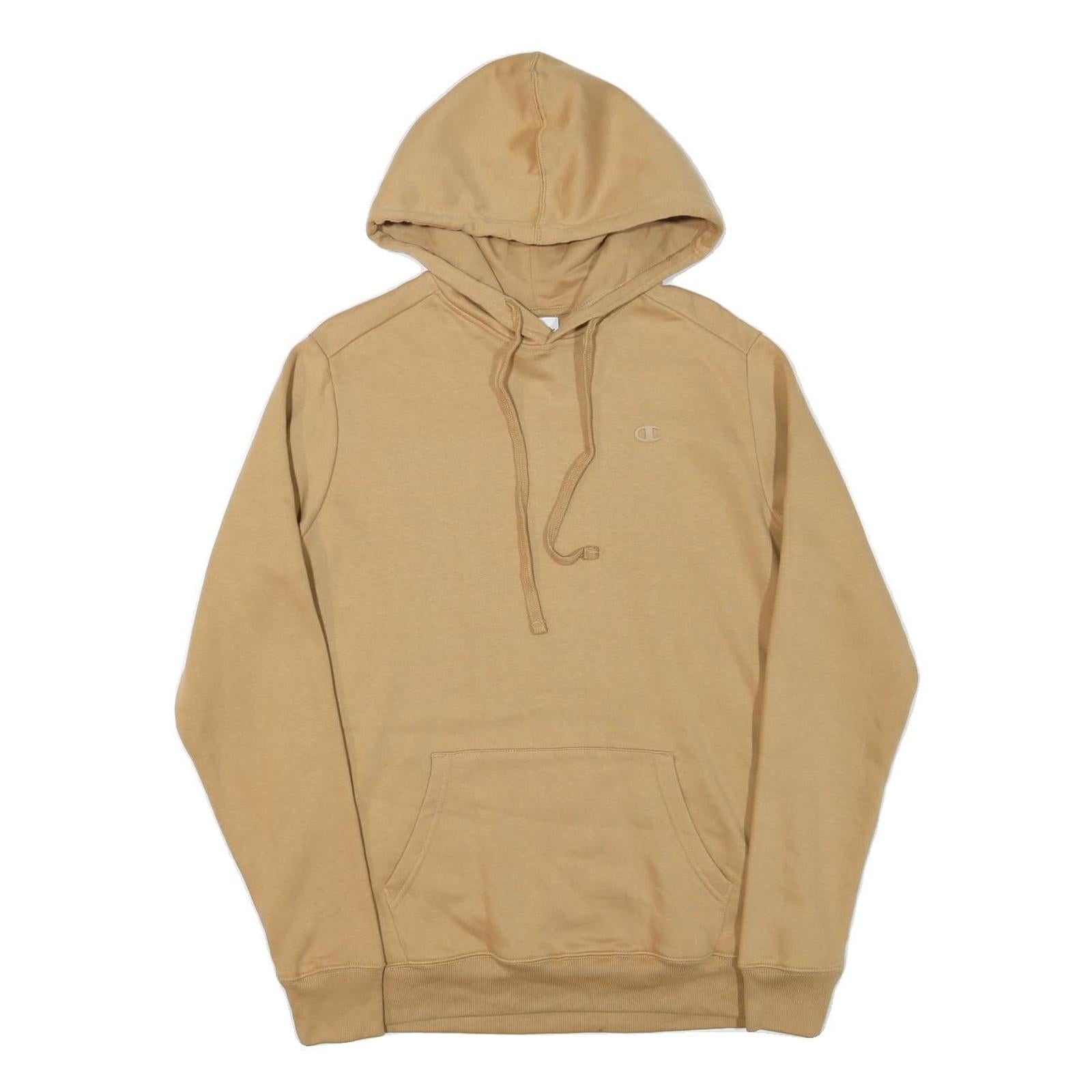 CHAMPION Mens Beige Pullover Hoodie S Cotton Blend Casual Streetwear Refurbished - N/A refurbished available on Cerqular