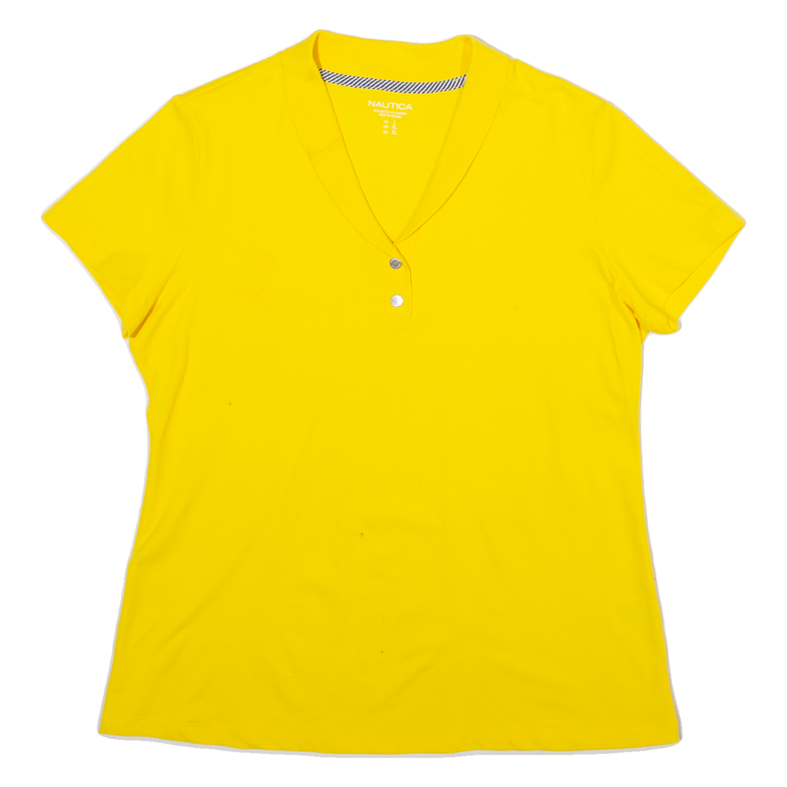 NAUTICA Mens Polo Shirt Yellow L Refurbished - N/A refurbished available on Cerqular